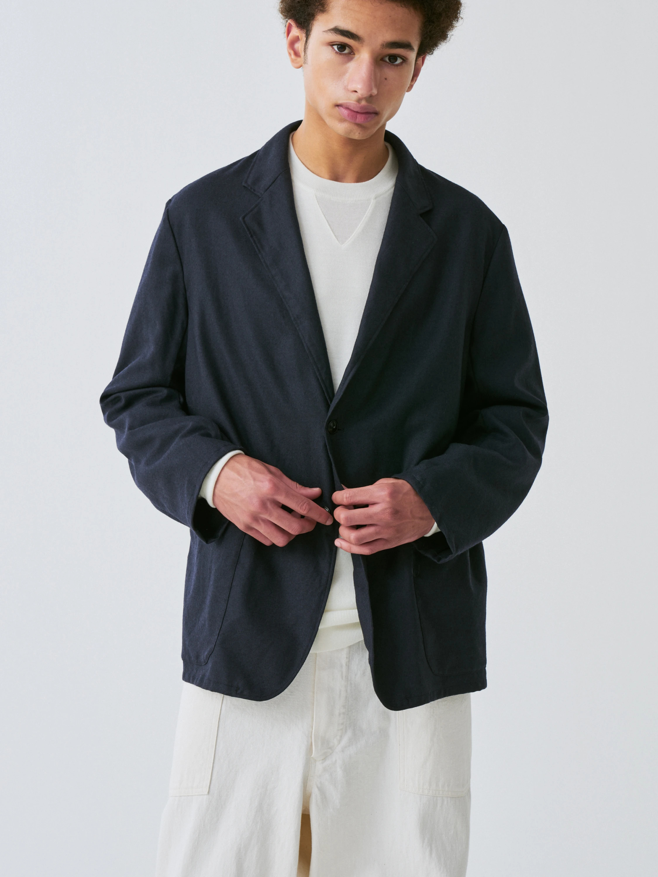 多様な KAPTAIN SUNSHINE TAKE EASY JACKET NAVY - sisben