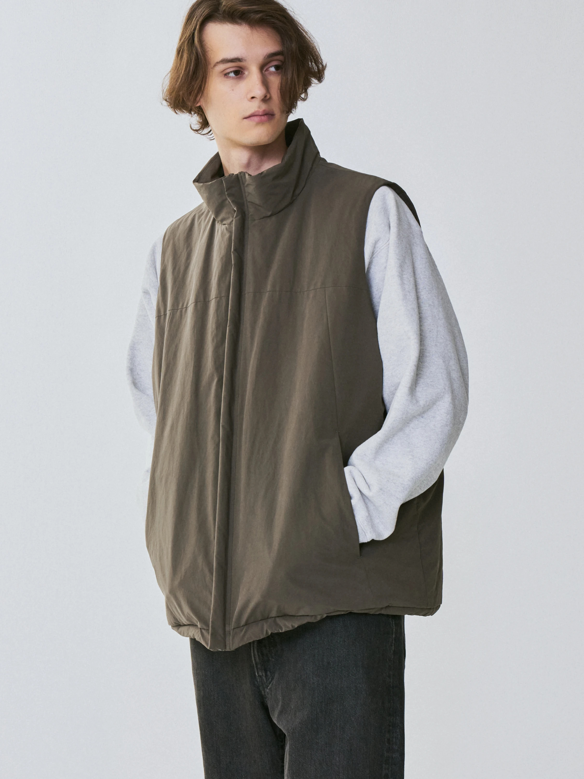 KAPTAIN SUNSHINE】PADDING OVER VEST 40-