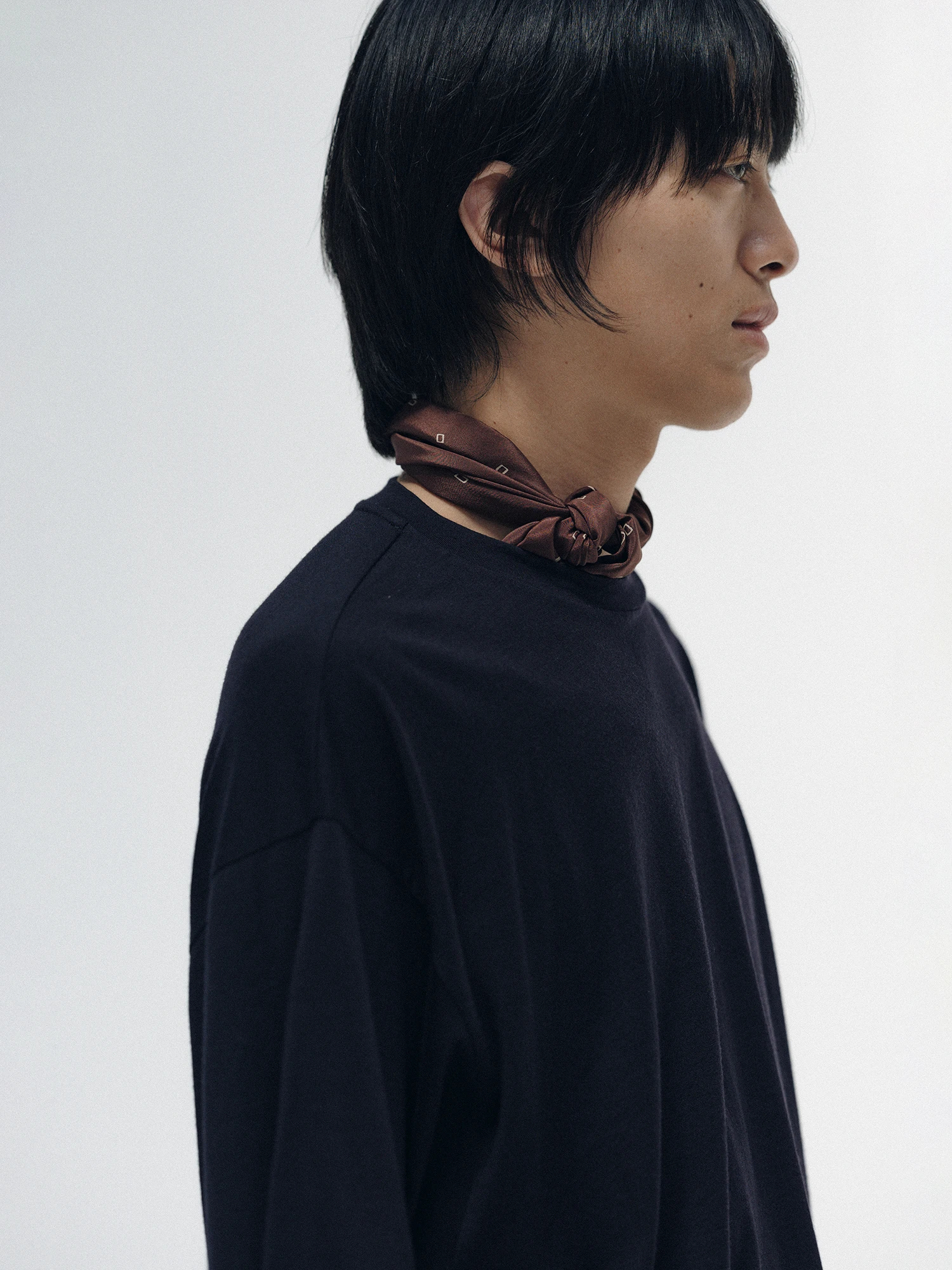 サボテンコットン裏毛クルーネック BLACKサイズ2 BLACK SIGN Main Lodge / Overalls