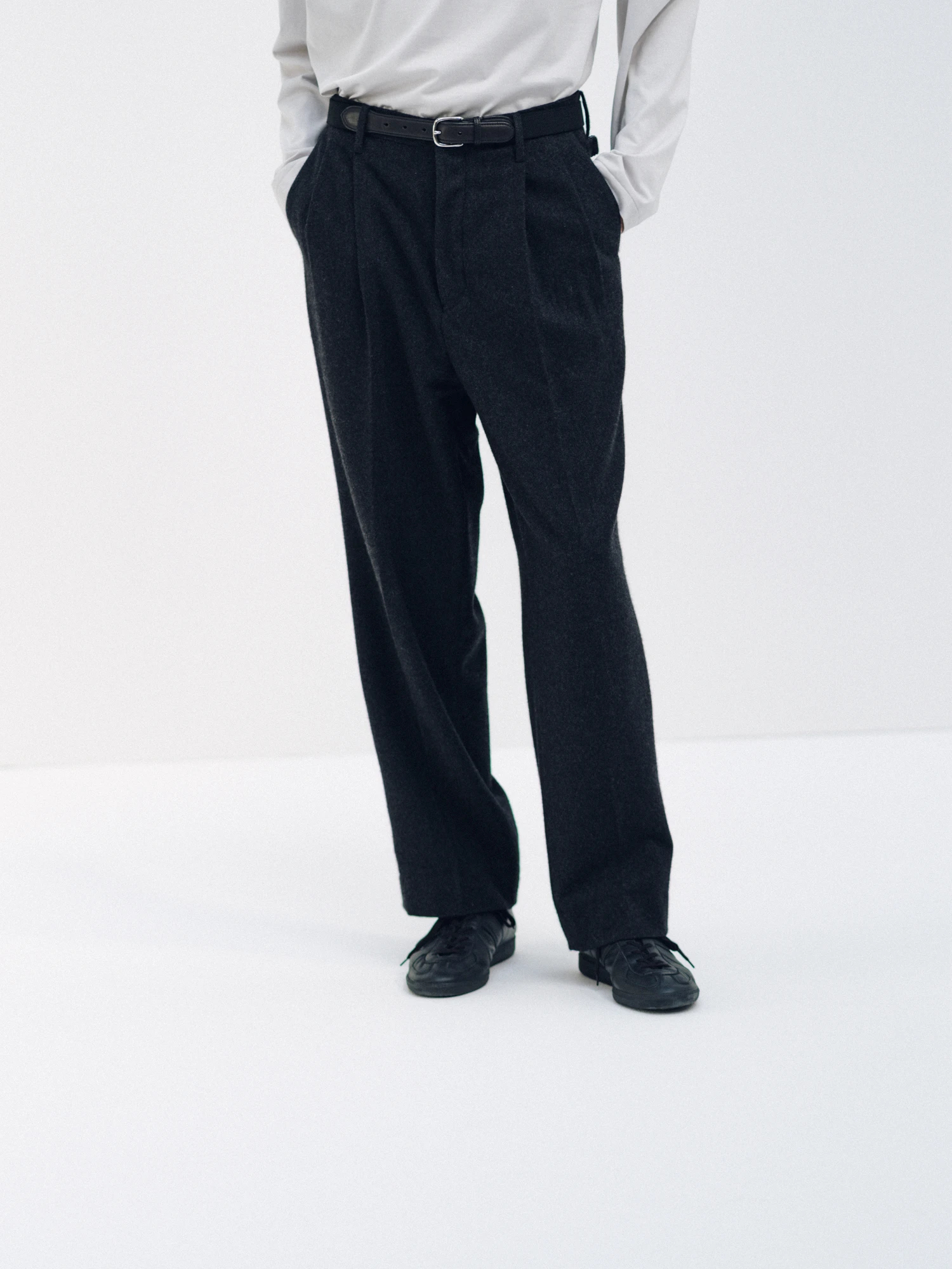 Cashmere Shoecut Slacks | BOTTOMS | KAPTAIN SUNSHINE ONLINE