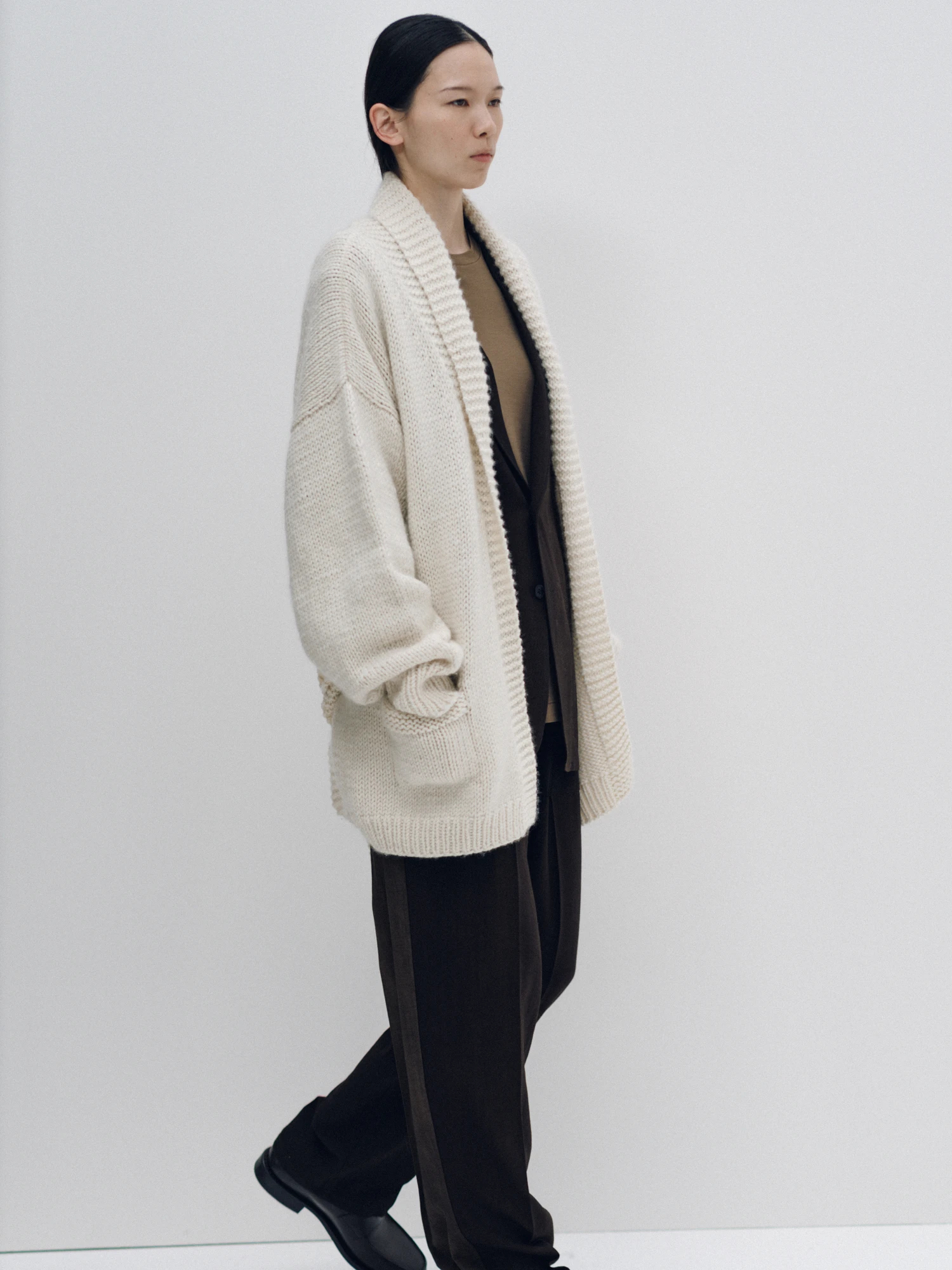 Hand Knit Belted Cardigan | KNIT | KAPTAIN SUNSHINE ONLINE STORE