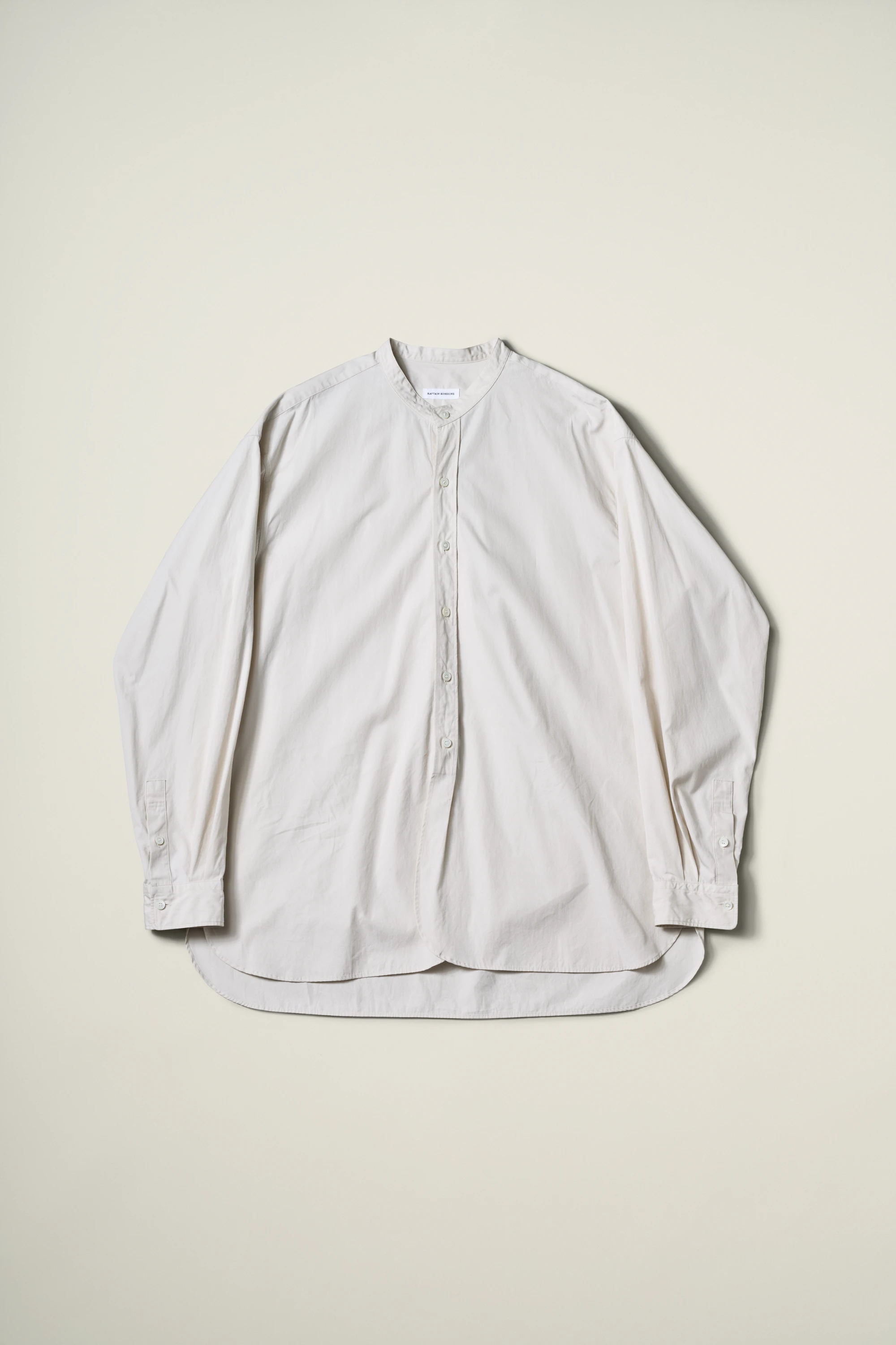 ちゃかい Hakeme Chambray Stand Collar Shirt | SHIRTS | KAPTAIN SUNSHINE