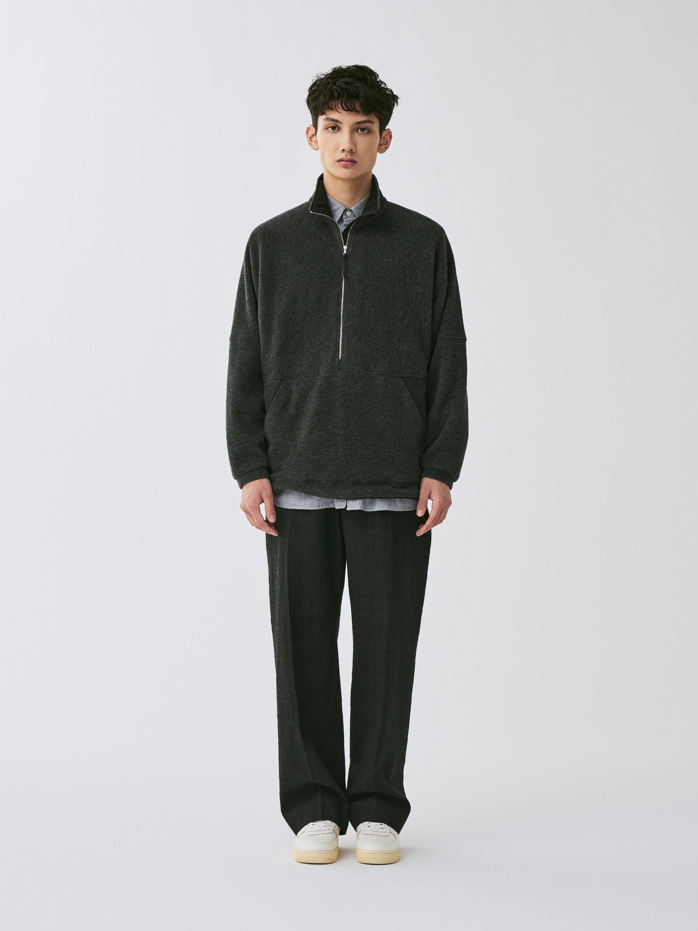 Wool Cashmere Fleece Easy Pants