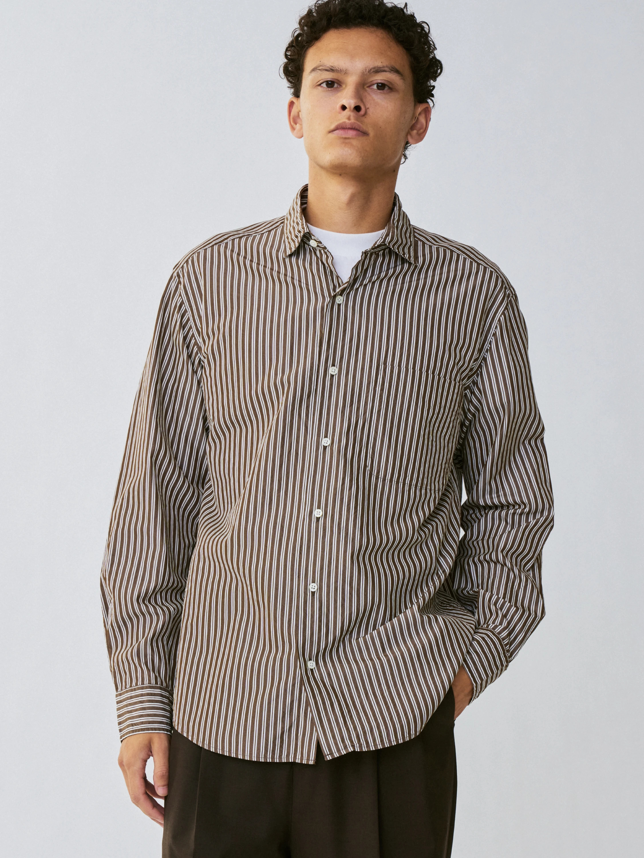 キャプテンサンシャイン Semi Spread Collar Shirt | labiela.com