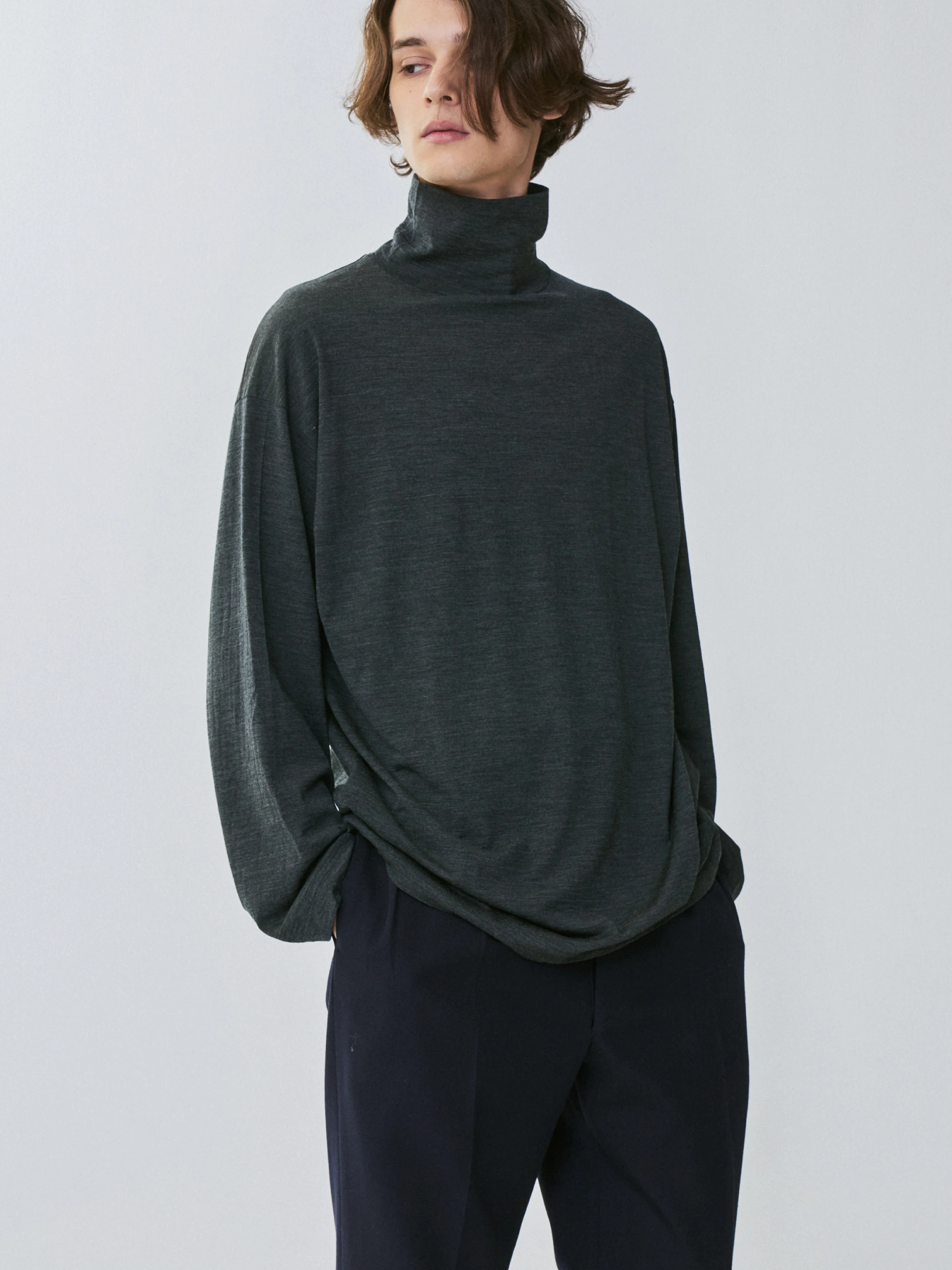 Super Soft Merino Tenjiku Highneck L/S Tee | CUTSEW | KAPTAIN