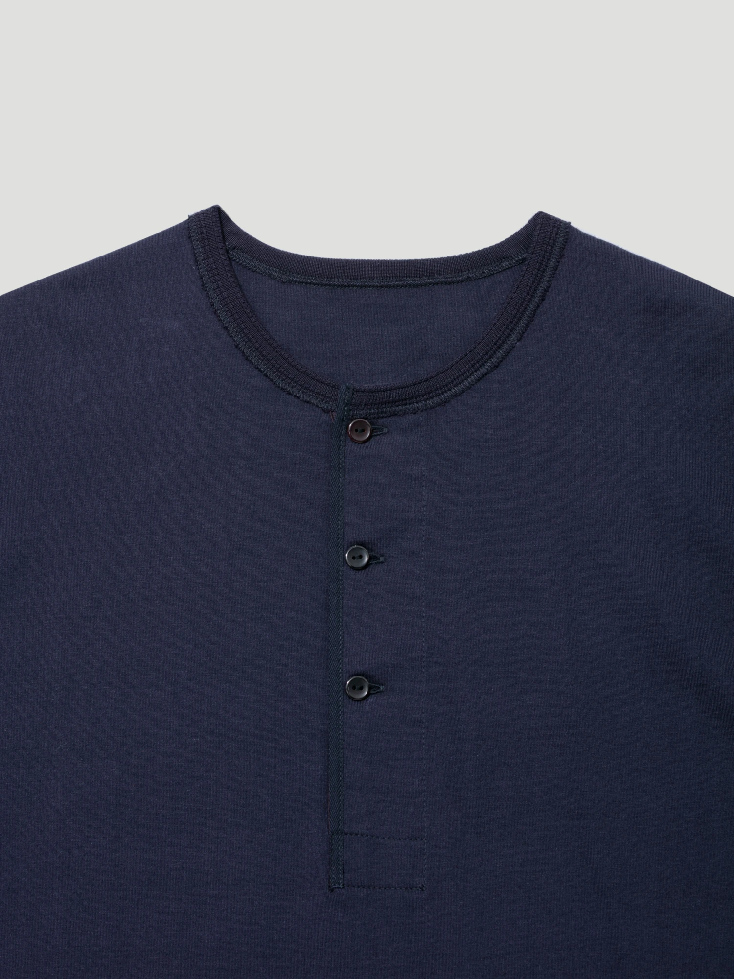 Suvin Supima Tube Henleyneck Tee Light | CUTSEW | KAPTAIN SUNSHINE