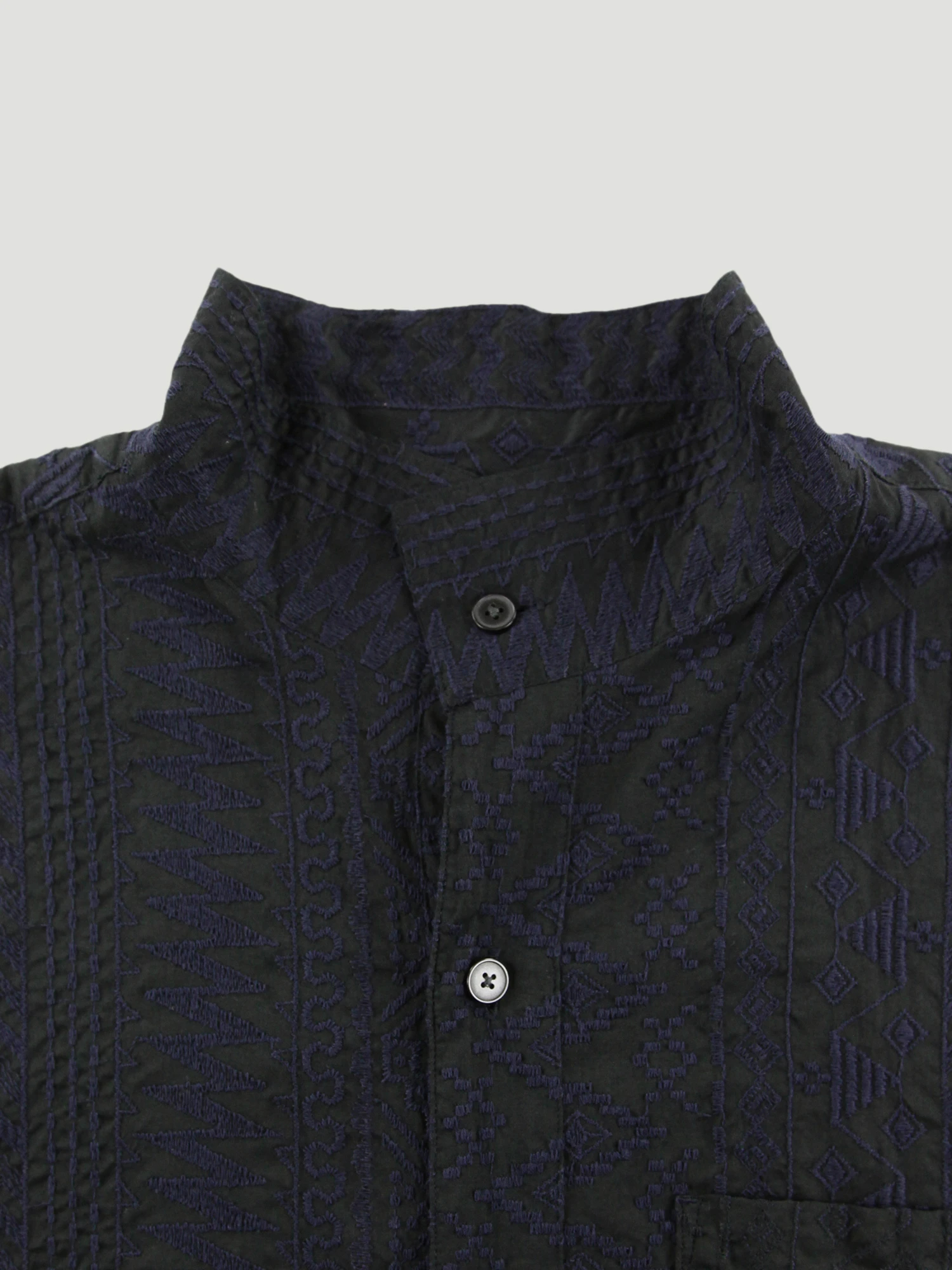 SUNSUNSHOP様Plage CALMER 別注 BandCollarシャツ plage（プラージュ）の「【BLUESCENTRIC/ブルースセントリック