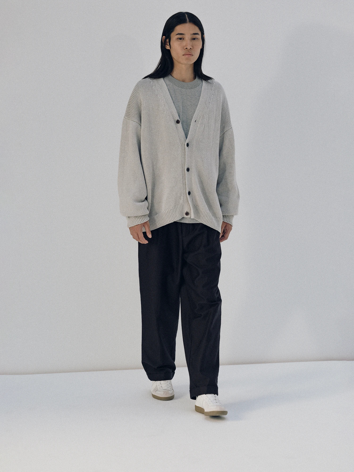 美品　キャプテンサンシャイン　23SS　和紙　コットン　カーディガン　ブラック KAPTAIN SUNSHINE Cotton Washi Hand Frame Cardigan | brownriver