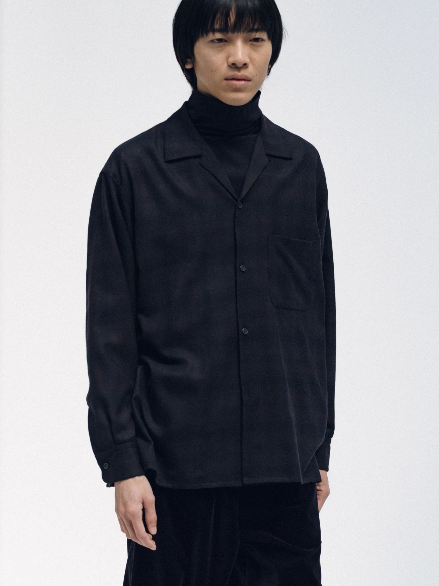 Wool Ombre Open Collared Shirt | SHIRTS | KAPTAIN SUNSHINE ONLINE