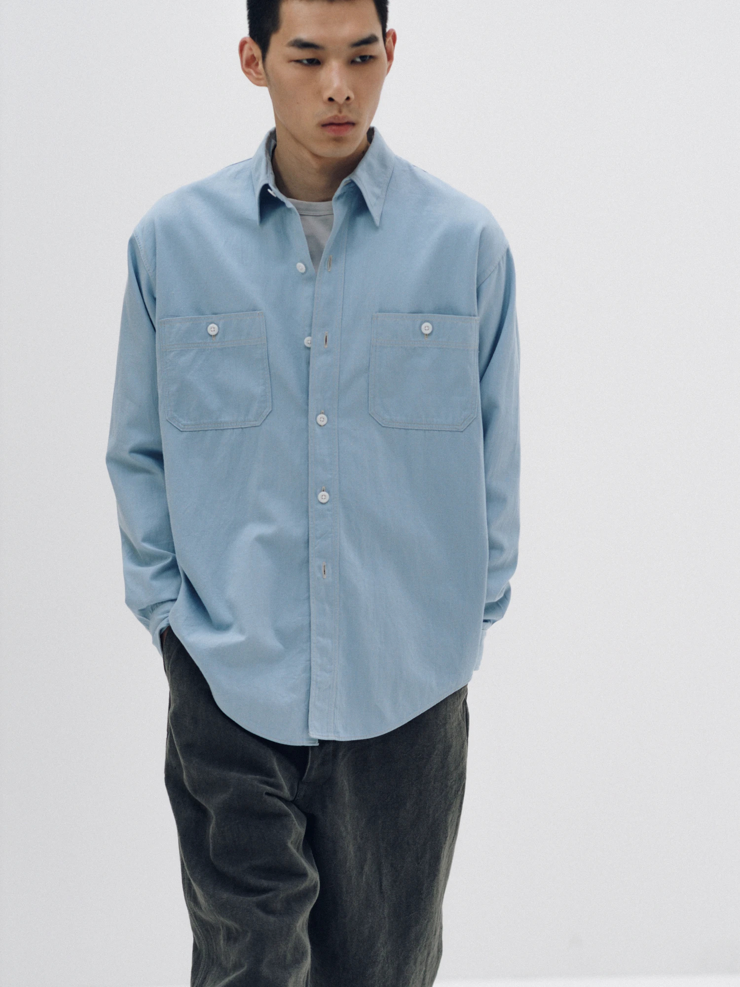 トップス KAPTAIN SUNSHINE SS Work Shirt KAPTAIN SUNSHINEキャプテンサンシャインSS Work Shirt