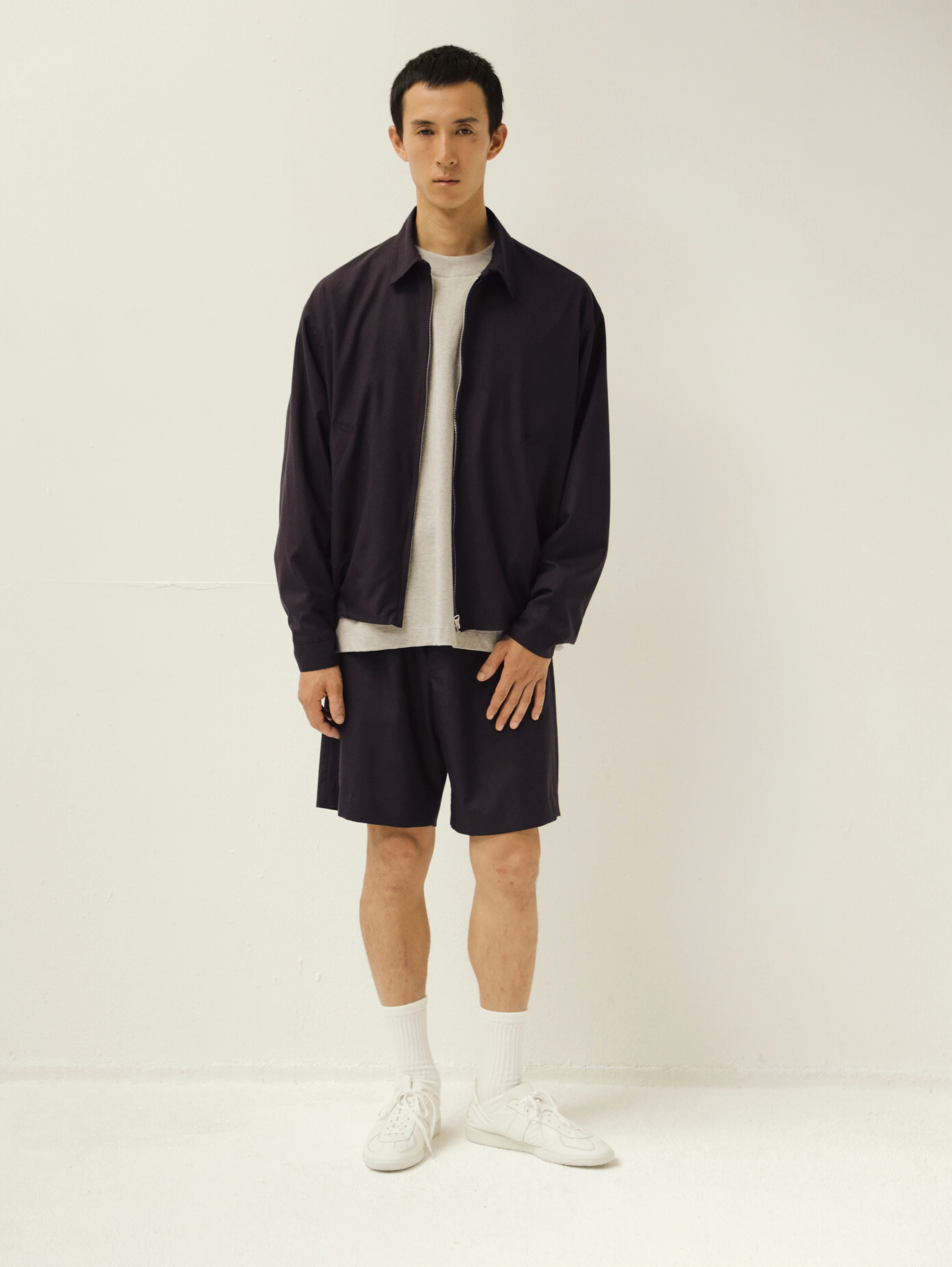 KAPTAIN SUNSHINE(キャプテンサンシャイン) |Wool Poplin Zip Blouson