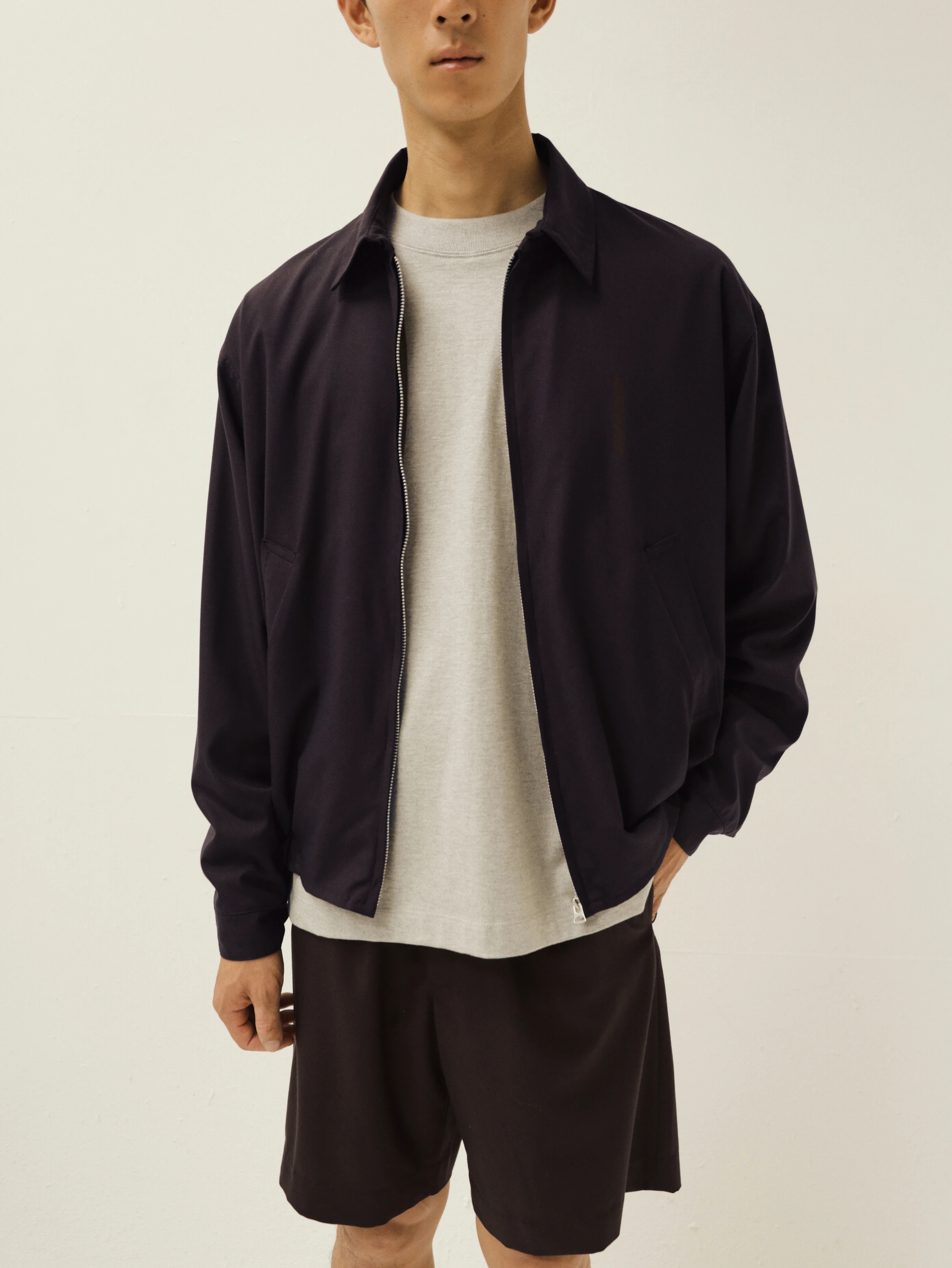 KAPTAIN SUNSHINE(キャプテンサンシャイン) |Wool Poplin Zip Blouson