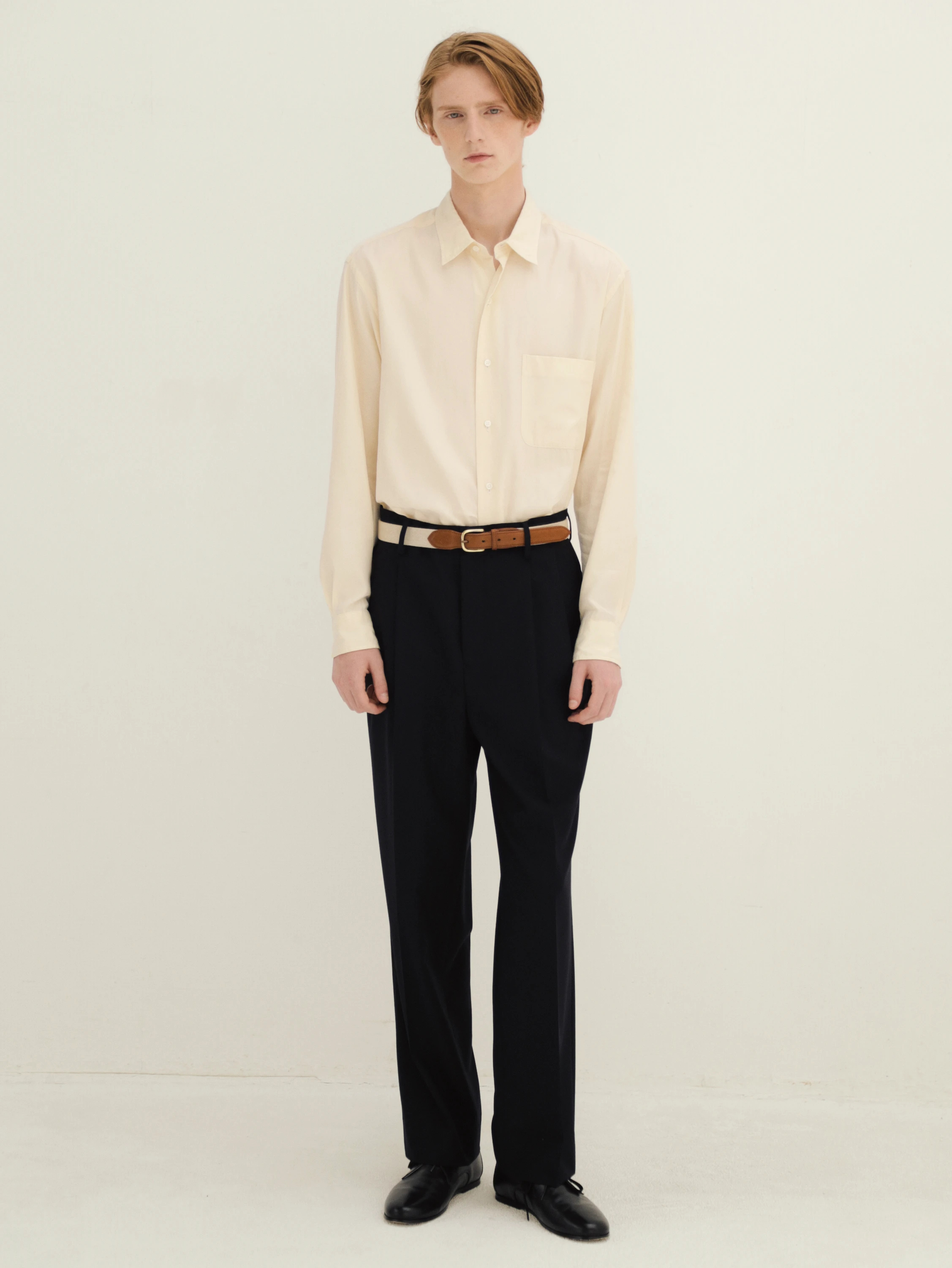 KAPTAIN SUNSHINE(キャプテンサンシャイン) |Wool Poplin Shoecut Slacks