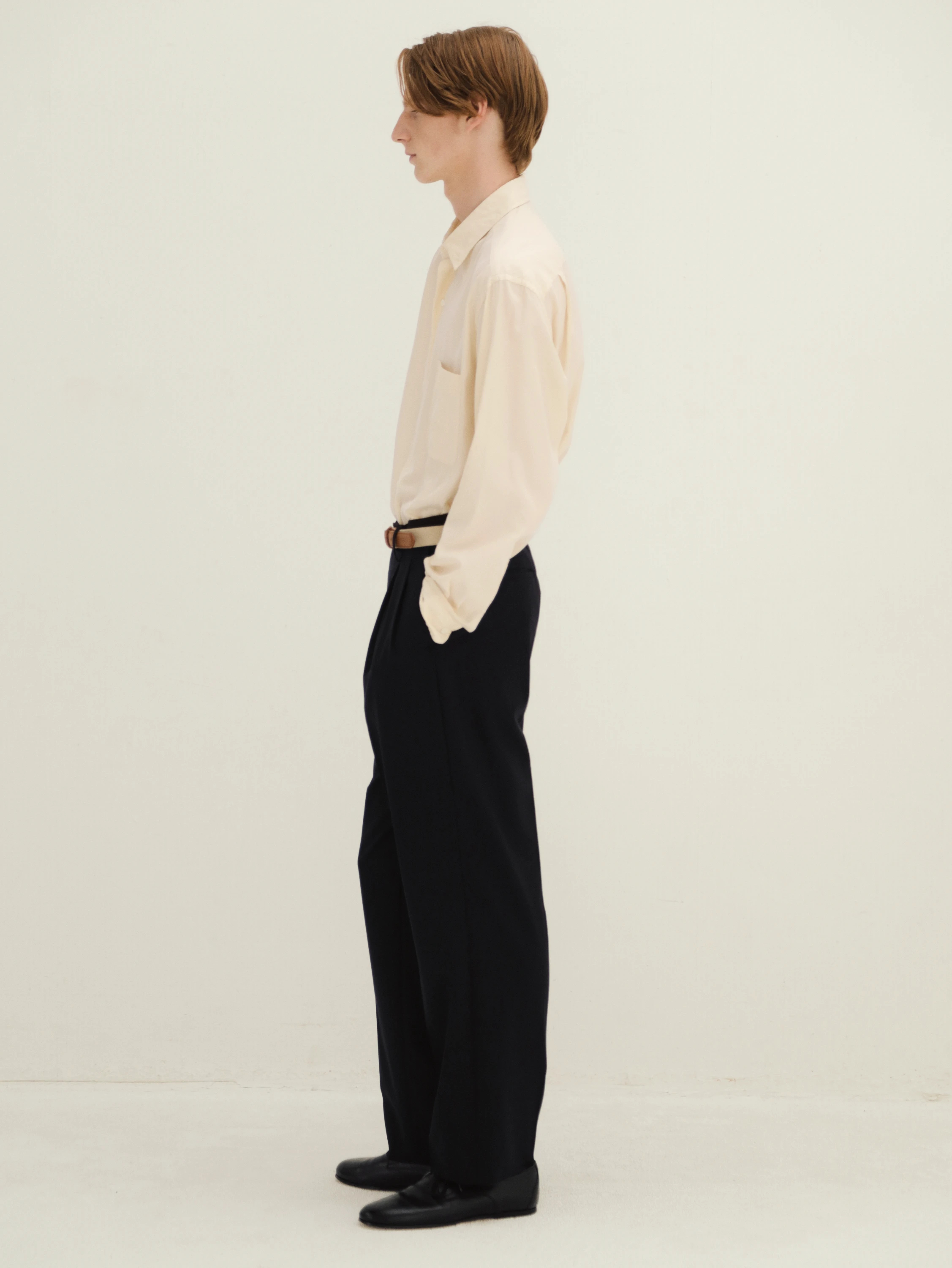 KAPTAIN SUNSHINE(キャプテンサンシャイン) |Wool Poplin Shoecut Slacks