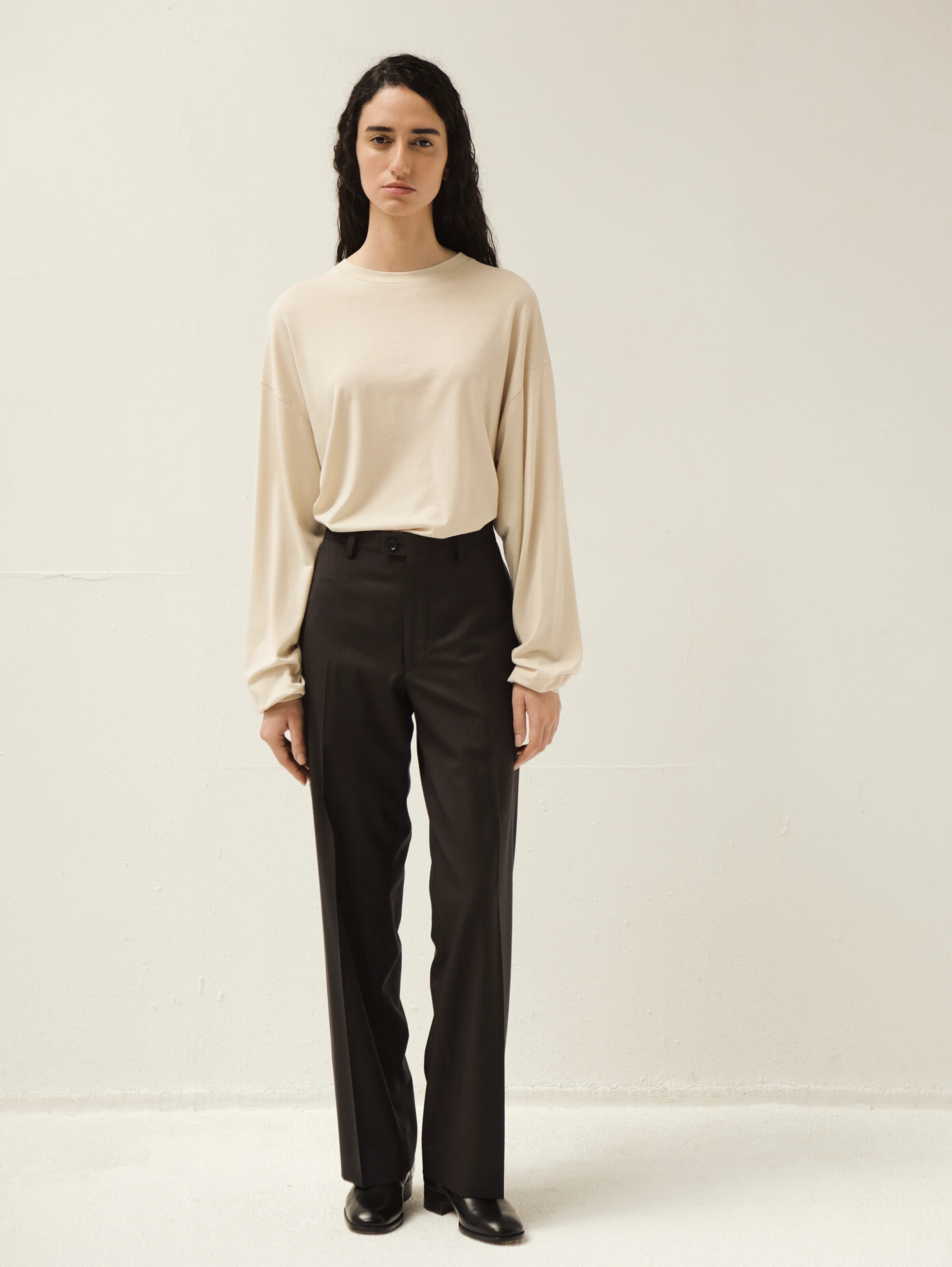 KAPTAIN SUNSHINE(キャプテンサンシャイン) |Wool Poplin Neutral Slacks