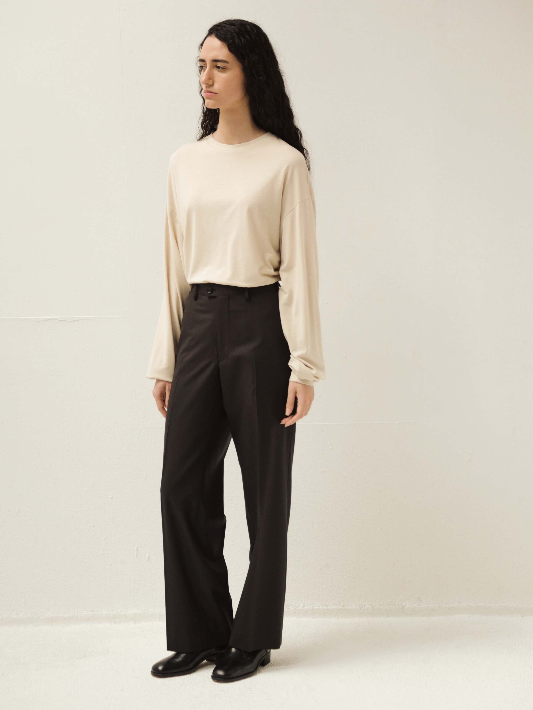 KAPTAIN SUNSHINE(キャプテンサンシャイン) |Wool Poplin Neutral Slacks
