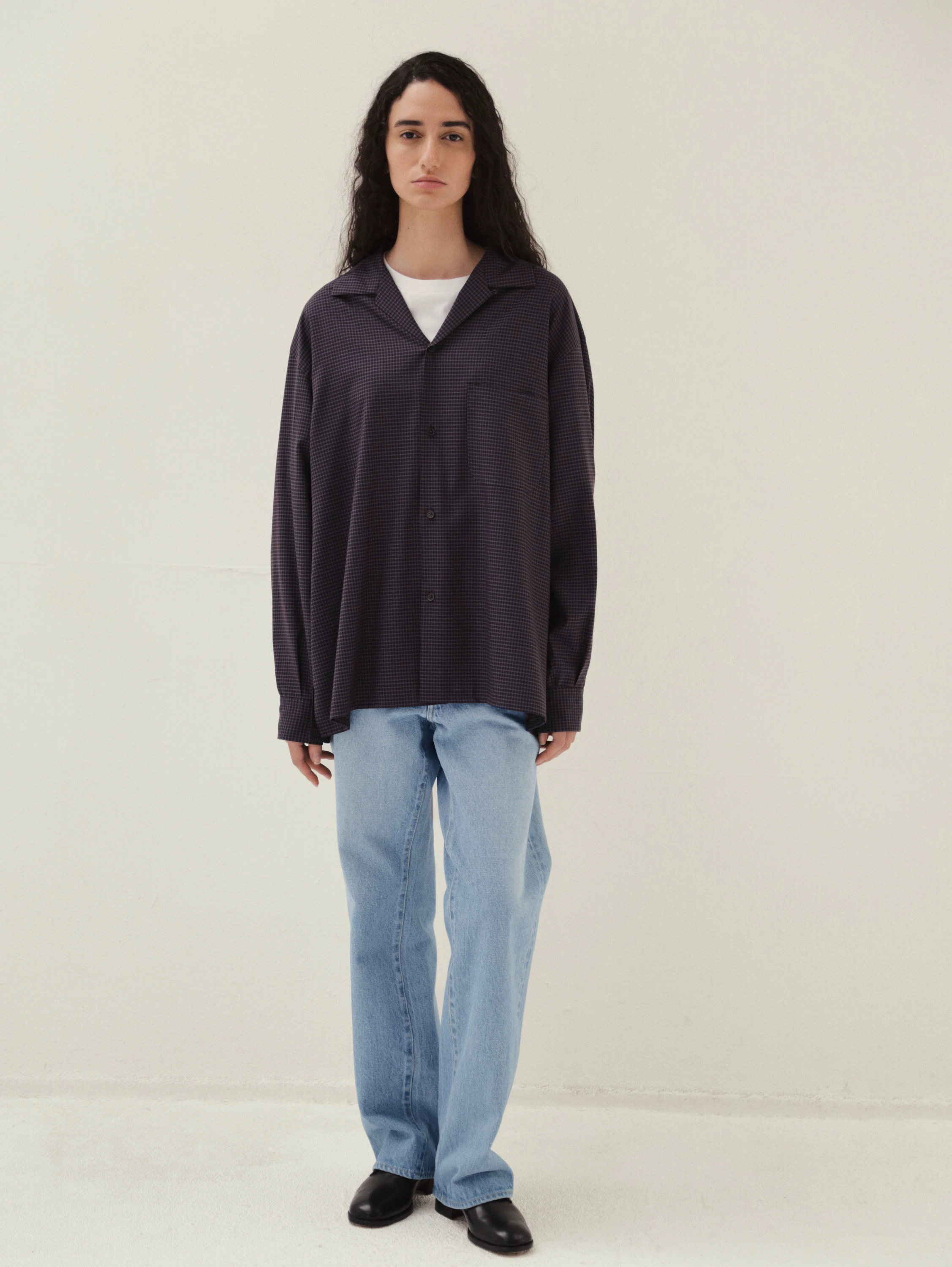 KAPTAIN SUNSHINE(キャプテンサンシャイン) |Summer Wool Open Collar Shirt