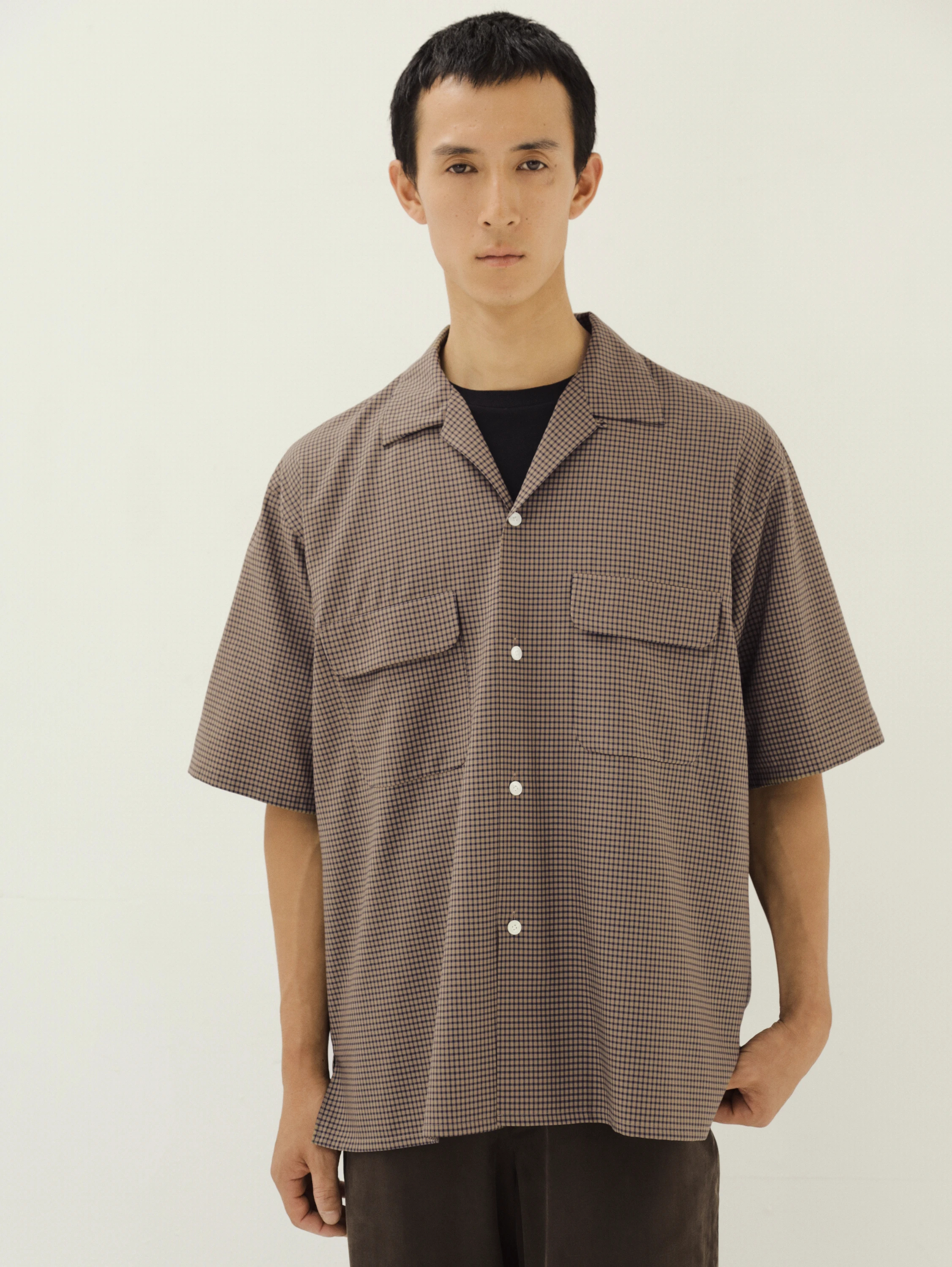 KAPTAIN SUNSHINE(キャプテンサンシャイン) |Summer Wool Open Collar SS Shirt
