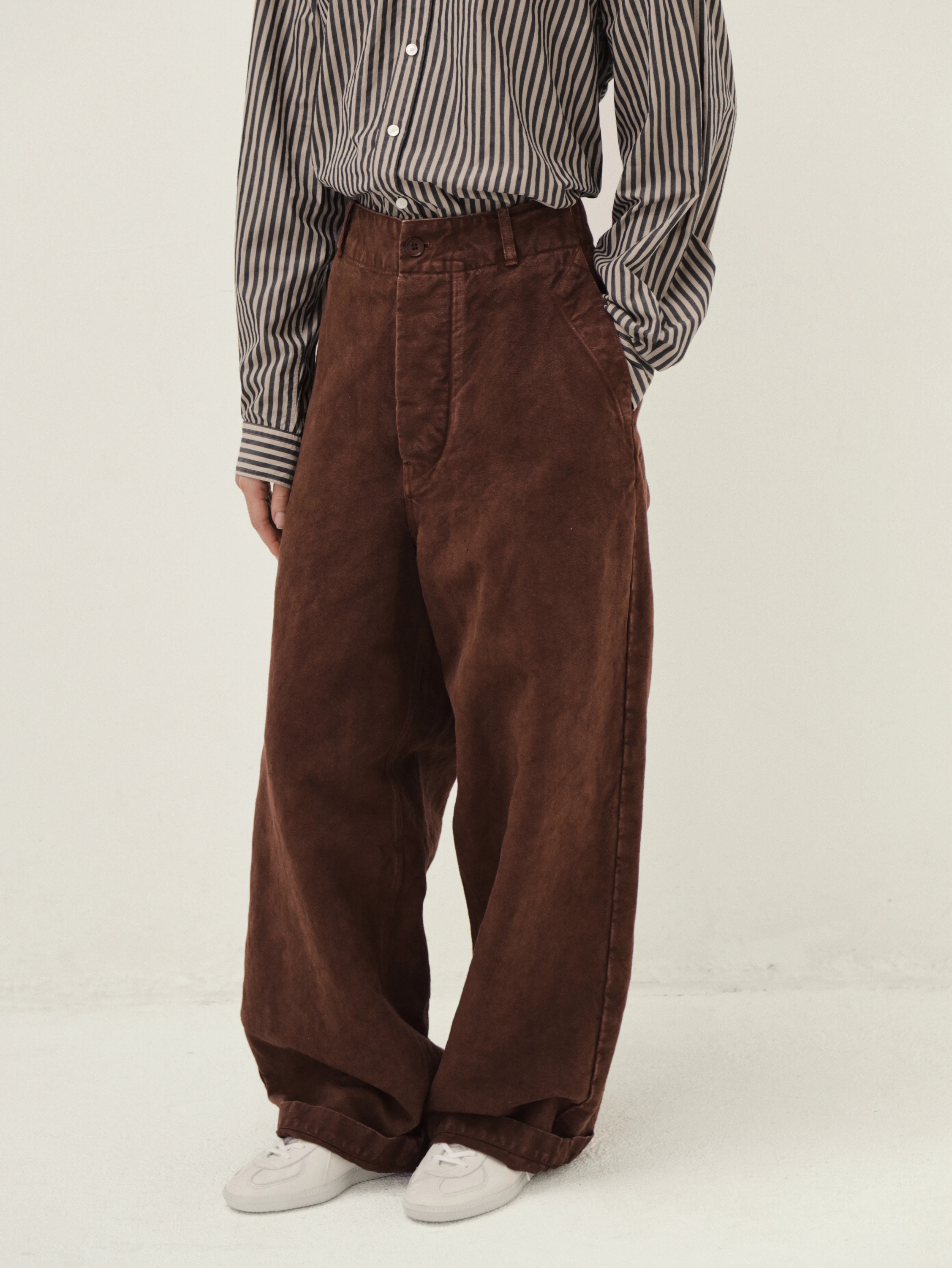 KAPTAIN SUNSHINE(キャプテンサンシャイン) |Cotton Hemp Wide Pants