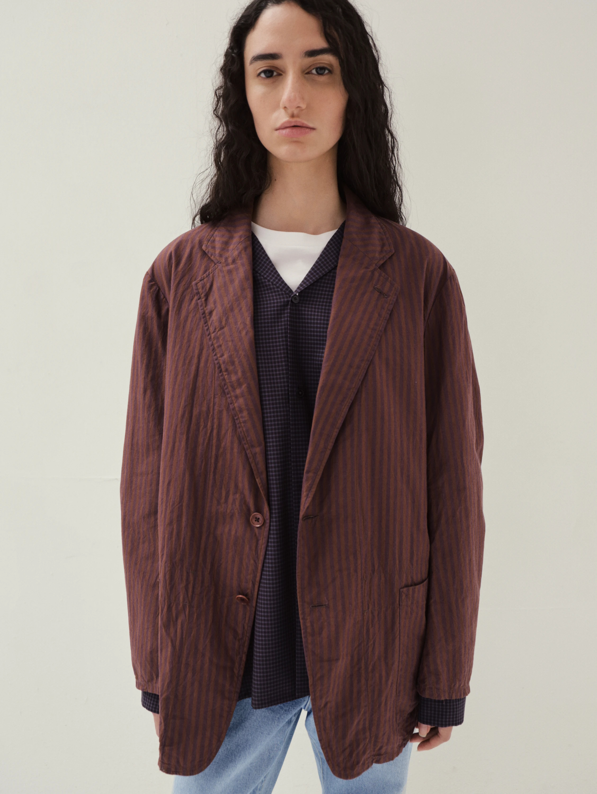 Bumpy Stripe Take Easy Jacket | OUTER WEAR | KAPTAIN SUNSHINE