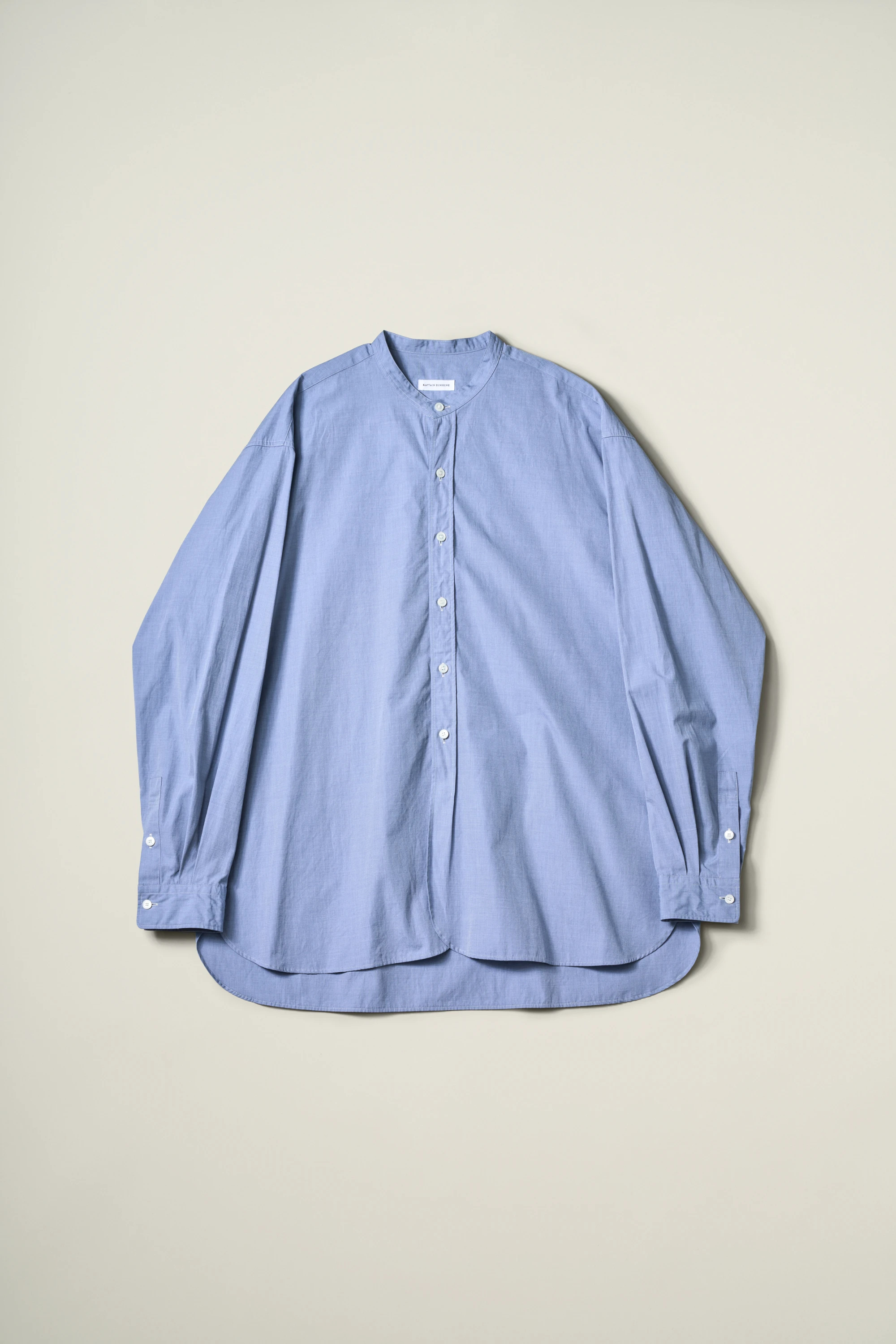 KAPTAIN SUNSHINE(キャプテンサンシャイン) |Hakeme Chambray Stand Collar Shirt