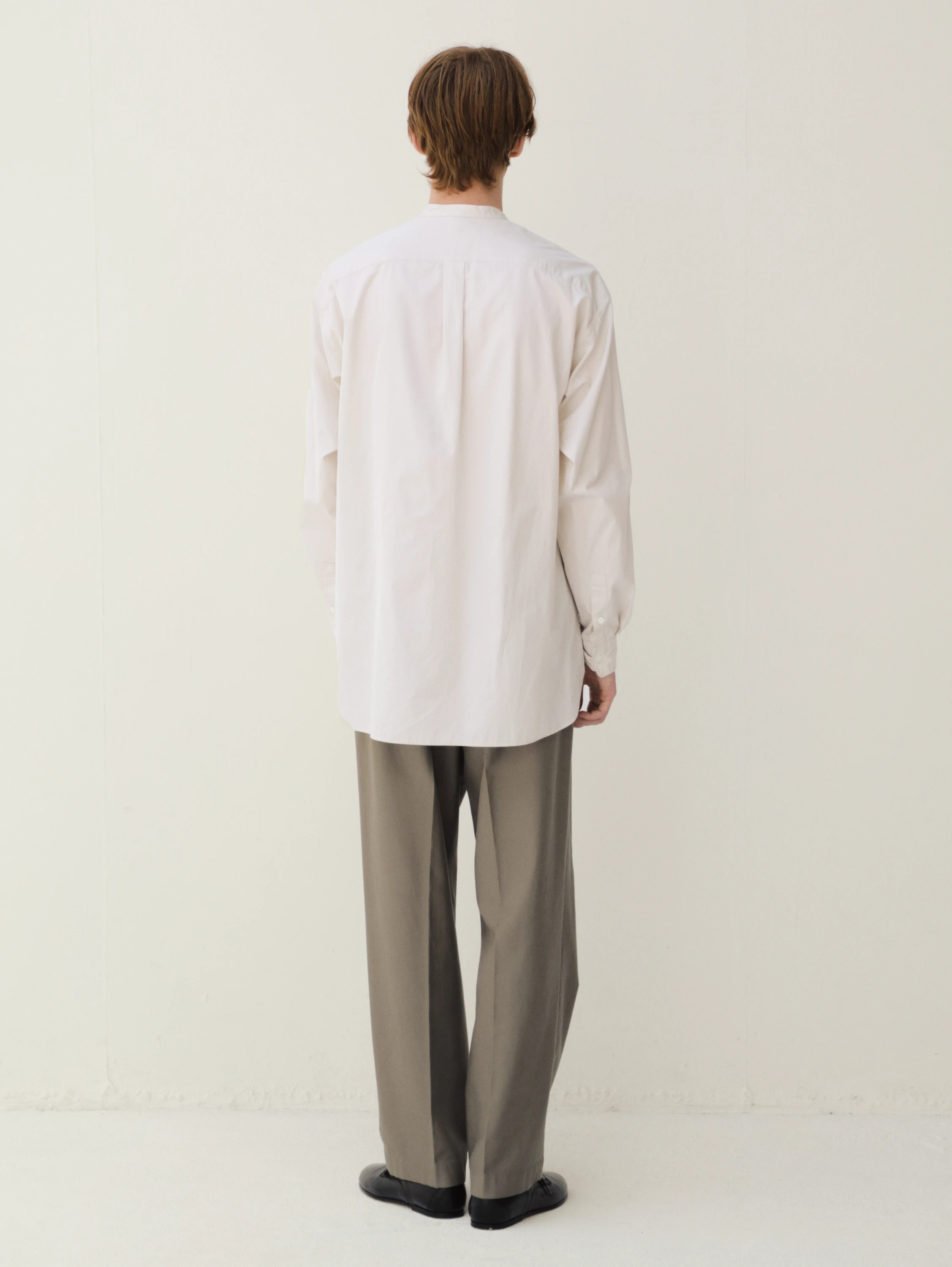 KAPTAIN SUNSHINE(キャプテンサンシャイン) |Hakeme Chambray Stand Collar Shirt
