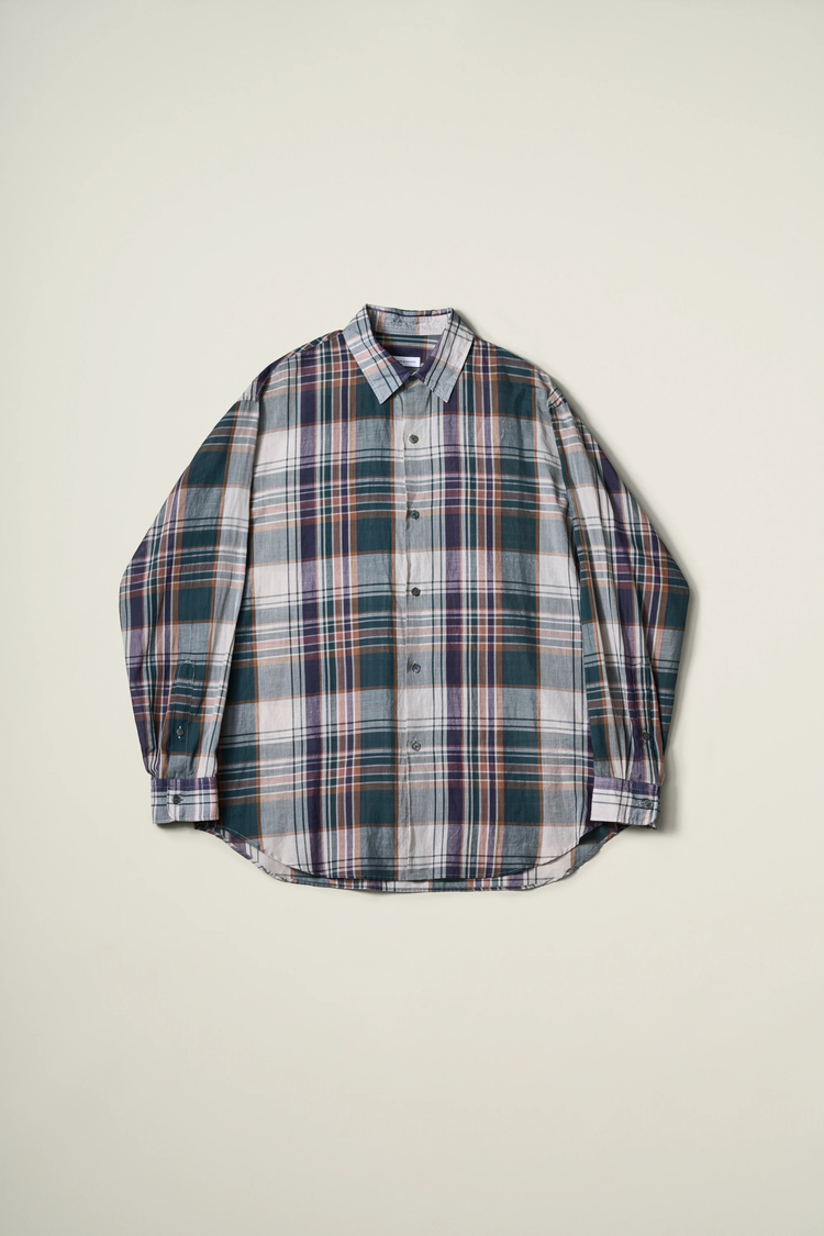 Gauze Plaid Plain Shirt | SHIRTS | KAPTAIN SUNSHINE ONLINE STORE
