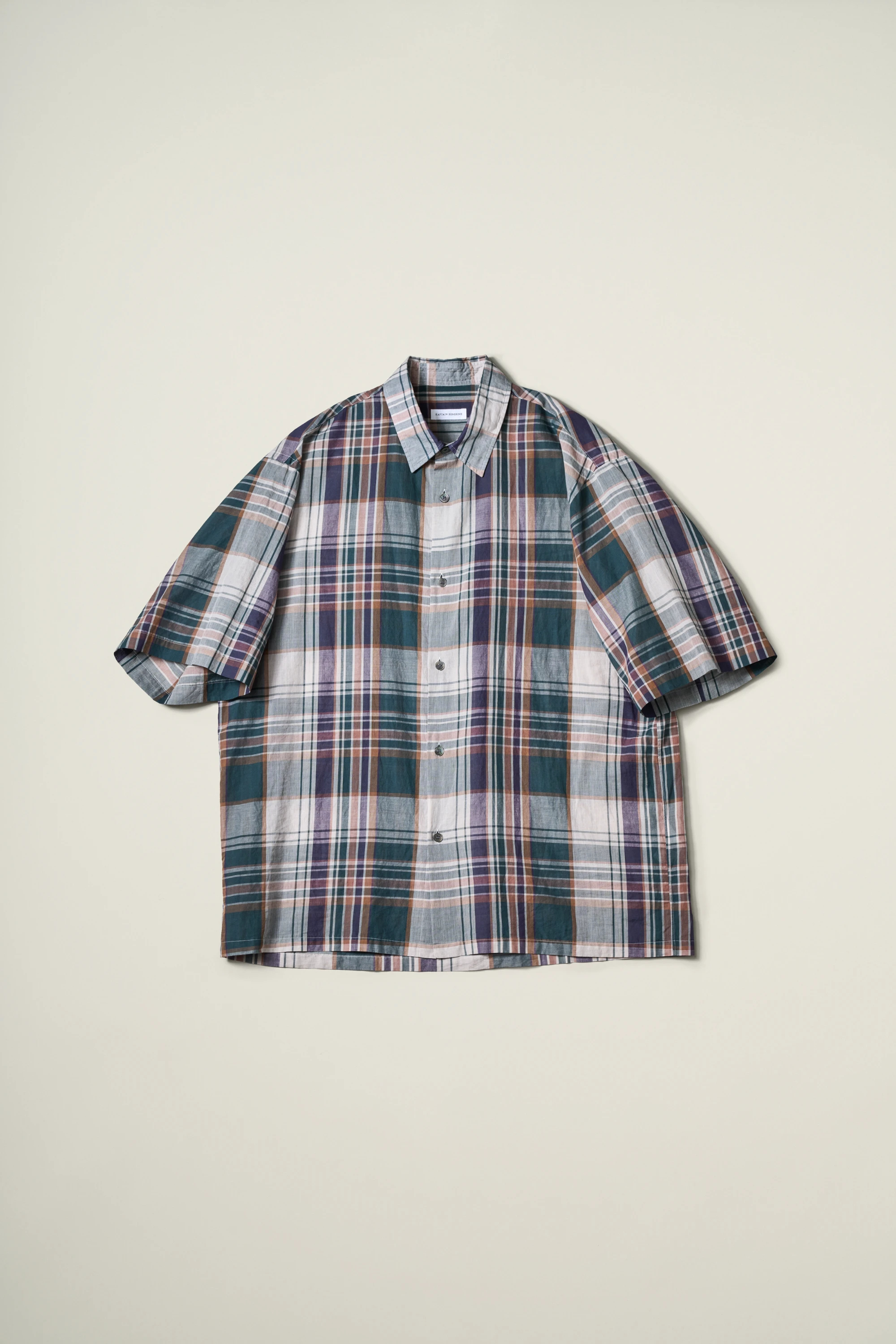 Gauze Plaid Plain SS Shirt | SHIRTS | KAPTAIN SUNSHINE ONLINE STORE
