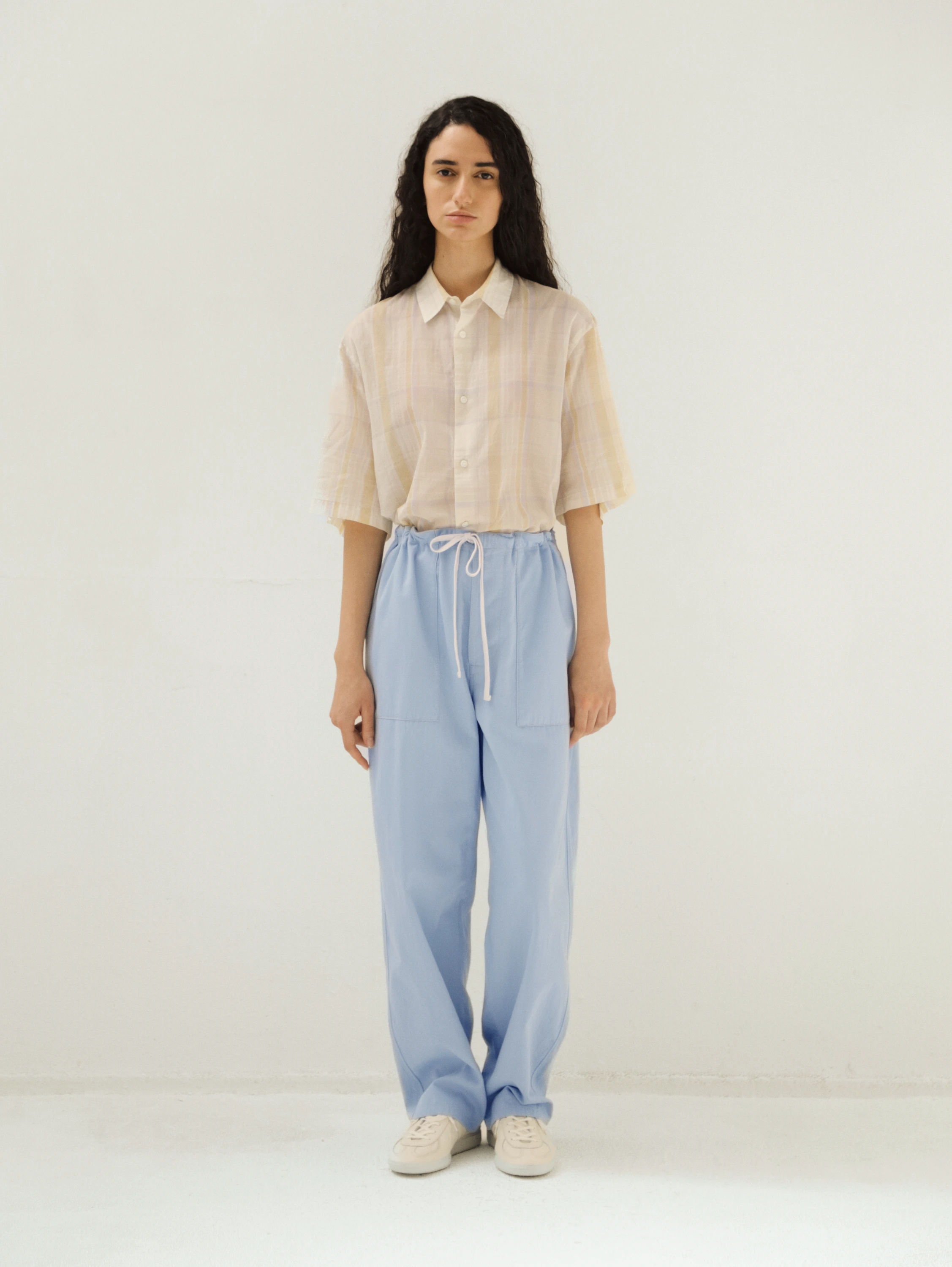 トップス KAPTAIN SUNSHINE GauzePlaidPlainSS Shirt Gauze Plaid Plain SS Shirt | SHIRTS | KAPTAIN SUNSHINE ONLINE STORE