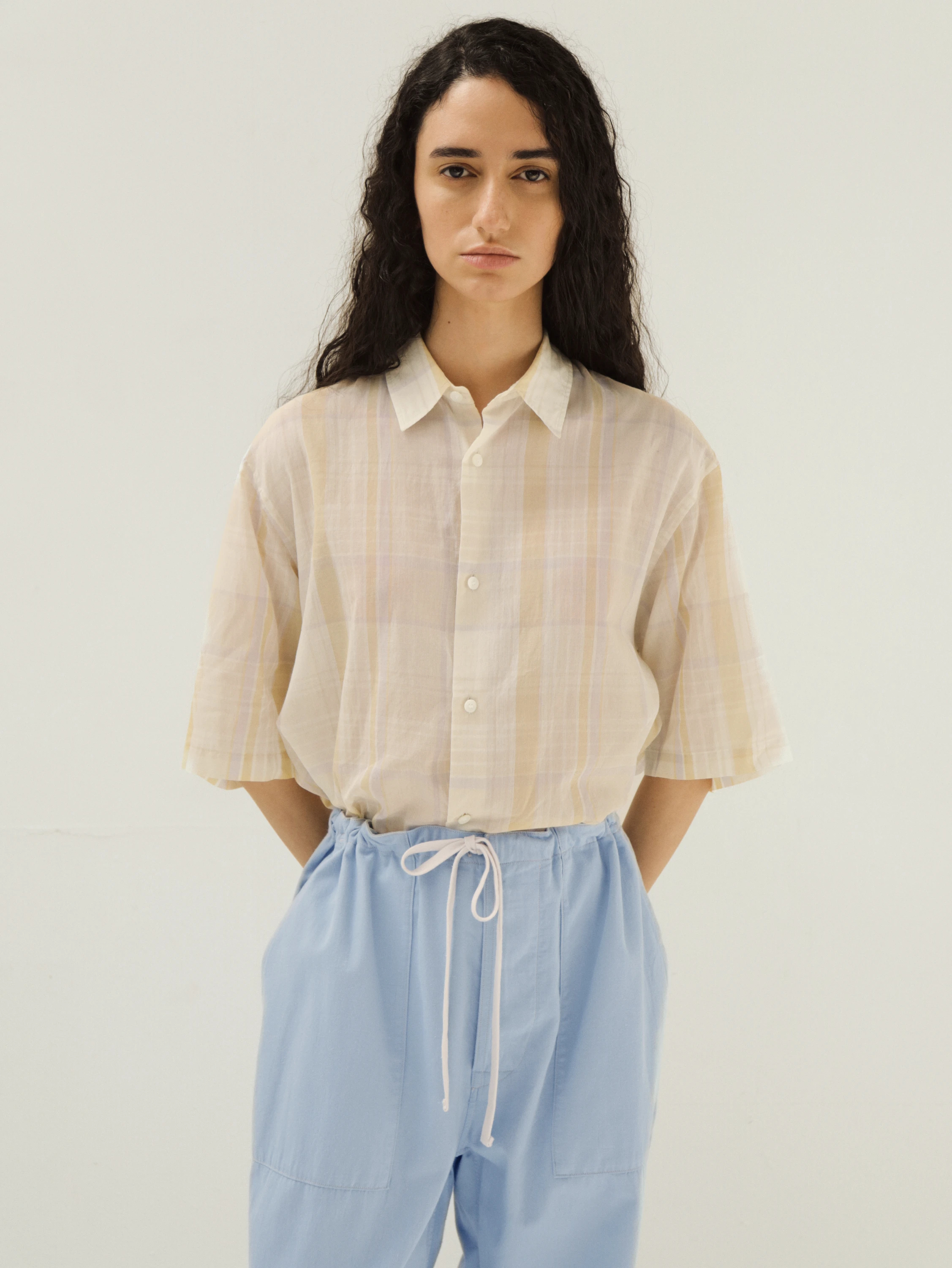 Gauze Plaid Plain SS Shirt | SHIRTS | KAPTAIN SUNSHINE ONLINE STORE