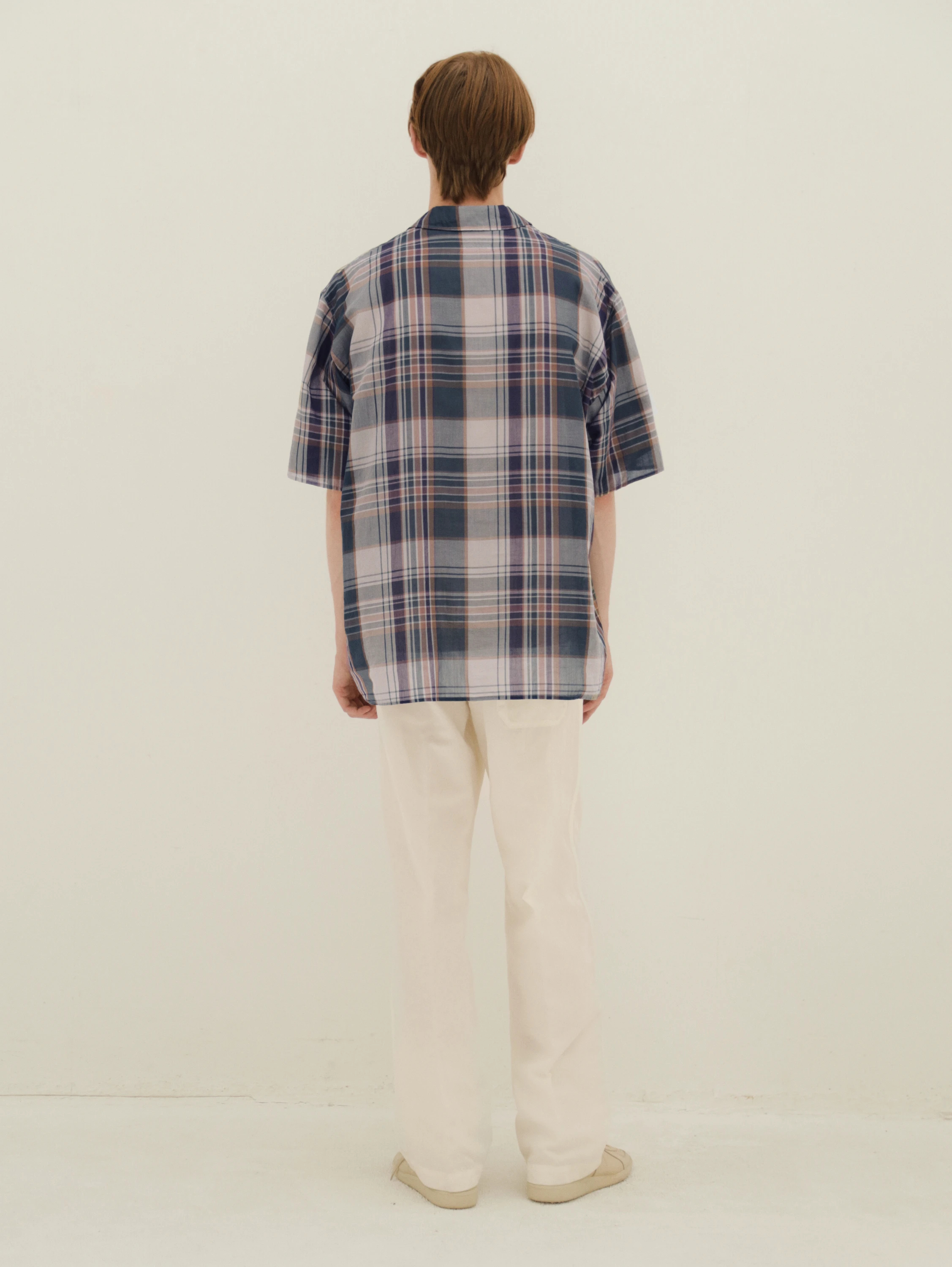 KAPTAIN SUNSHINE(キャプテンサンシャイン) |Gauze Plaid Pullover SS Shirt
