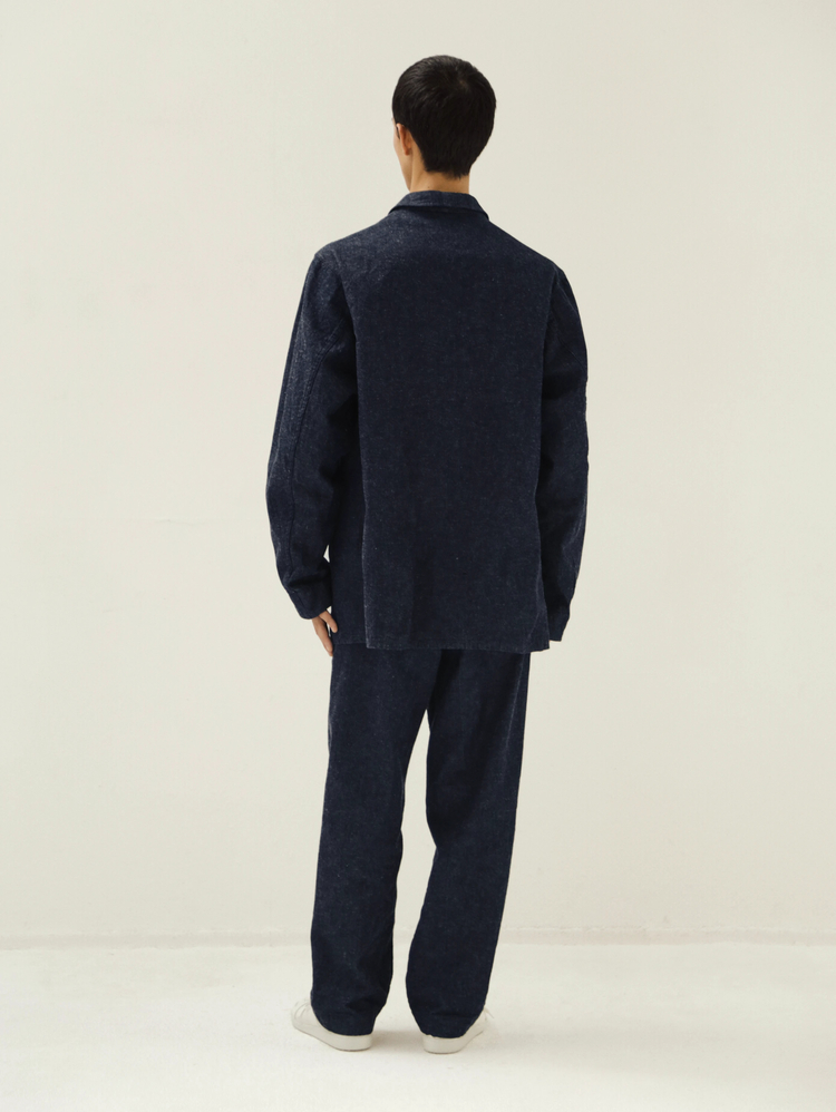 Cotton Linen Denim DB Take Easy Jacket | OUTER WEAR | KAPTAIN
