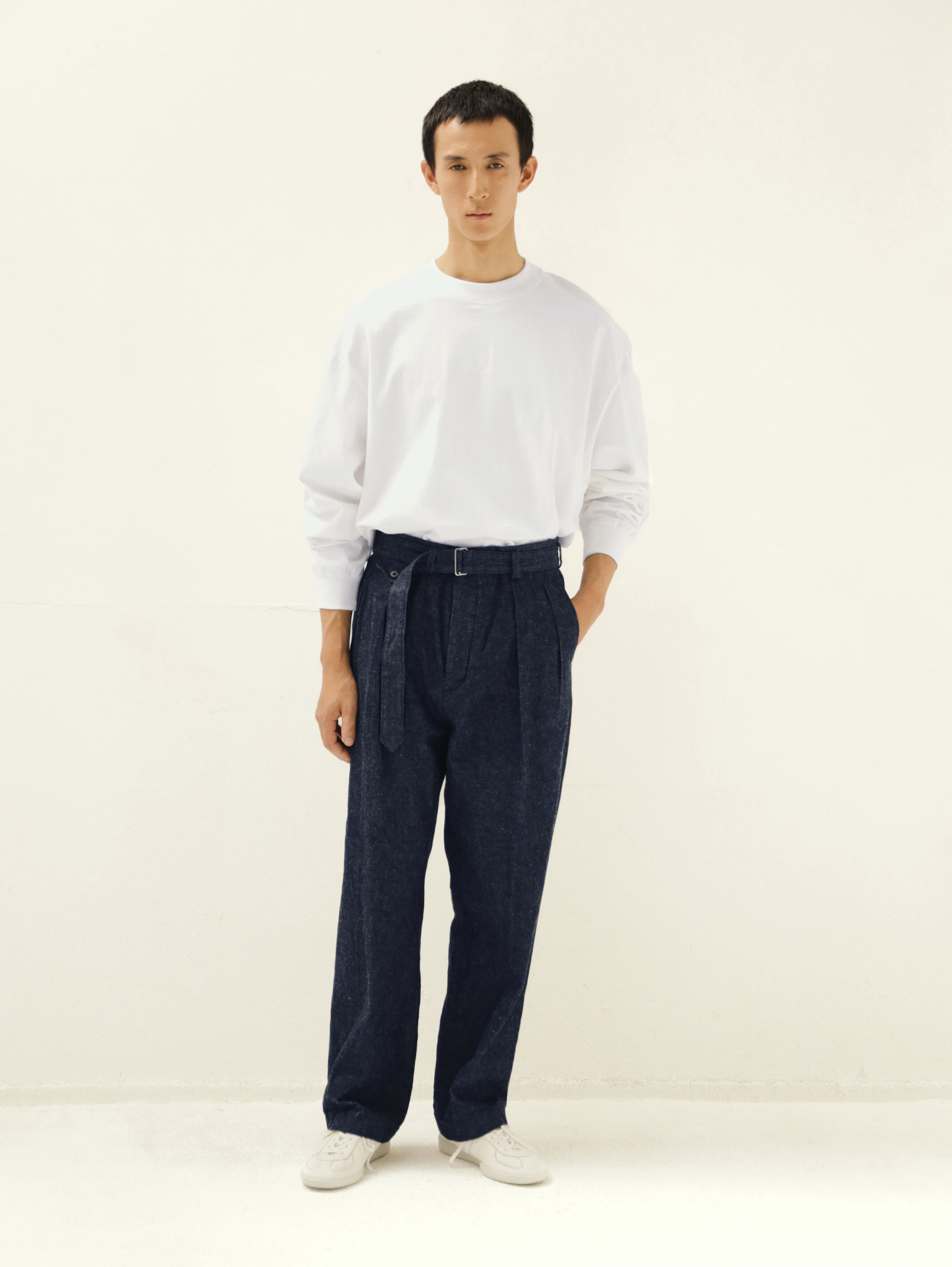 KAPTAIN SUNSHINE(キャプテンサンシャイン) |Cotton Linen Denim Riviera Trousers