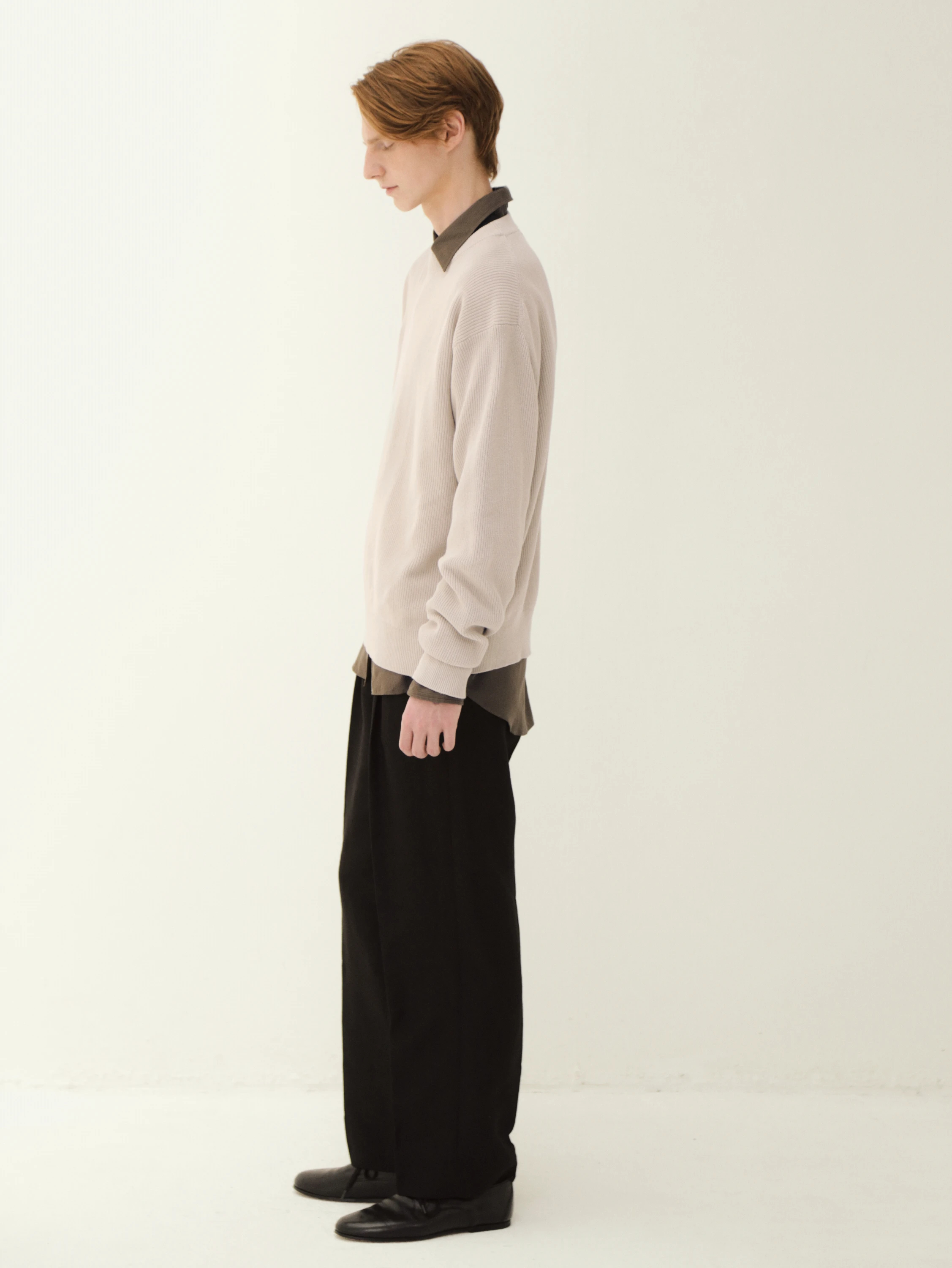 KAPTAIN SUNSHINE(キャプテンサンシャイン) |Cotton Rib Knit P/O