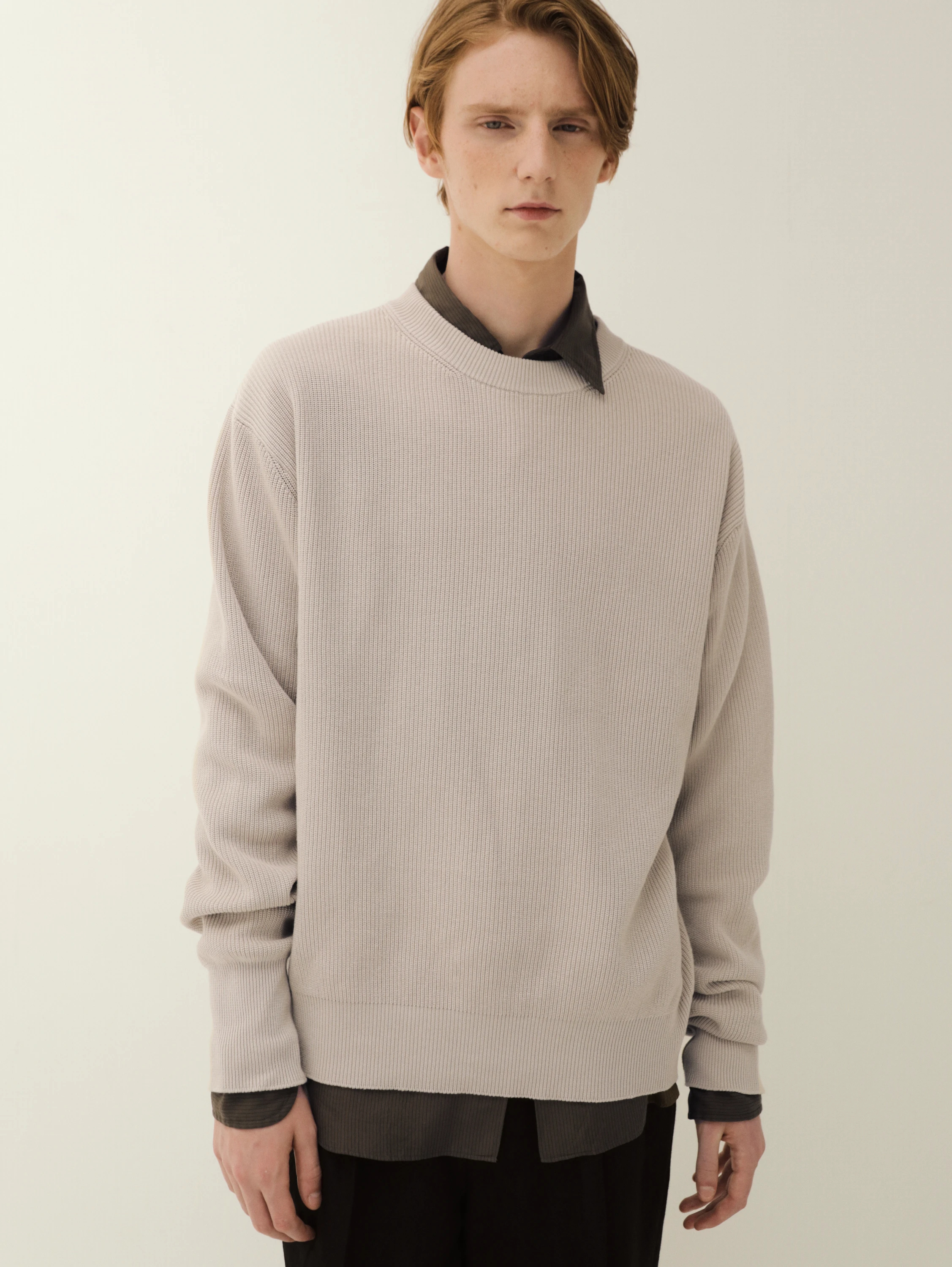 KAPTAIN SUNSHINE(キャプテンサンシャイン) |Cotton Rib Knit P/O