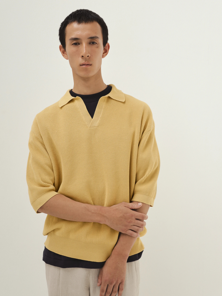 Cotton Rib Knit Skipper Shirt | KNIT | KAPTAIN SUNSHINE ONLINE STORE