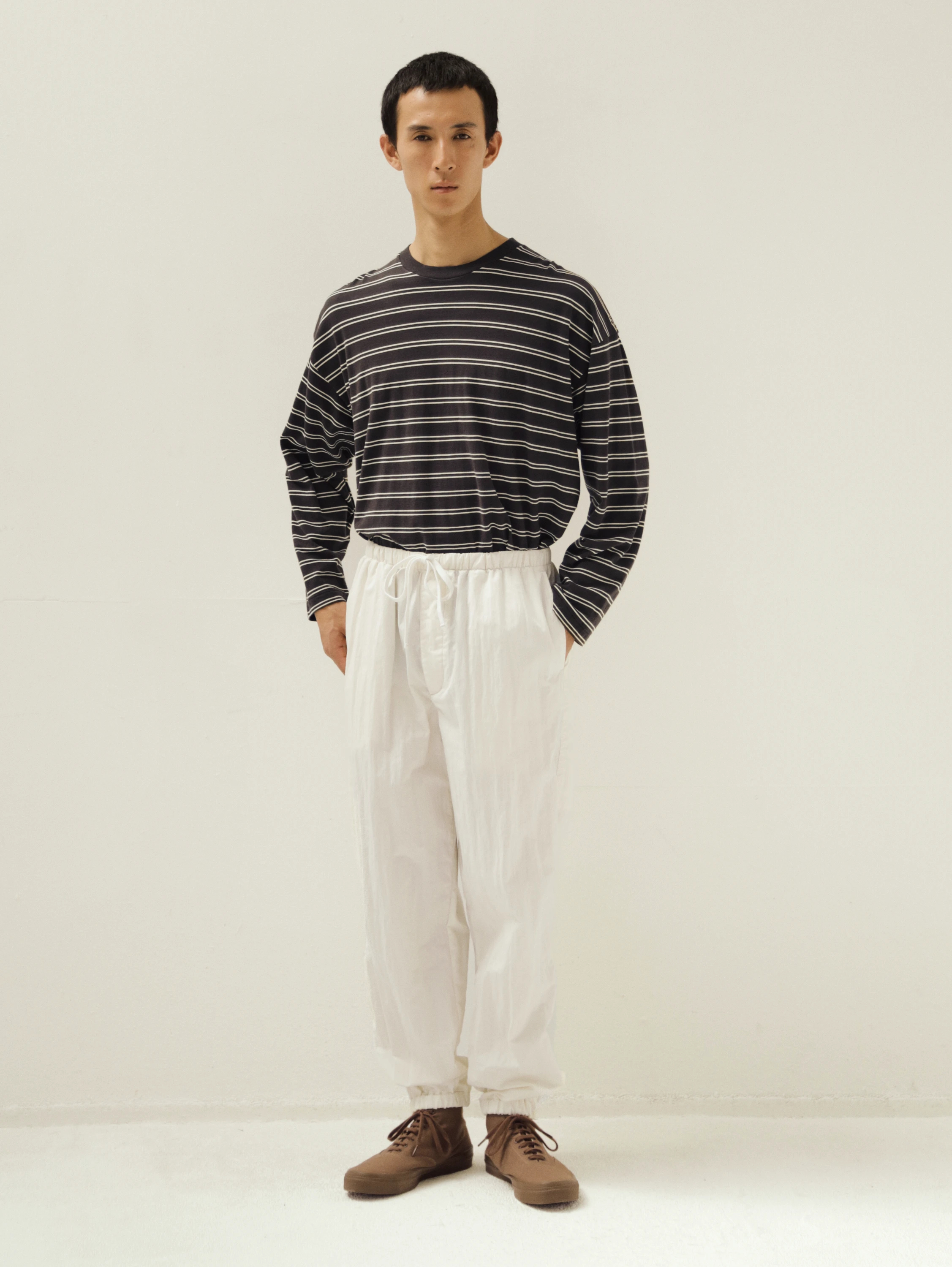 KAPTAIN SUNSHINE(キャプテンサンシャイン) |Hard Twisted Stripe Jersey L/S Tee