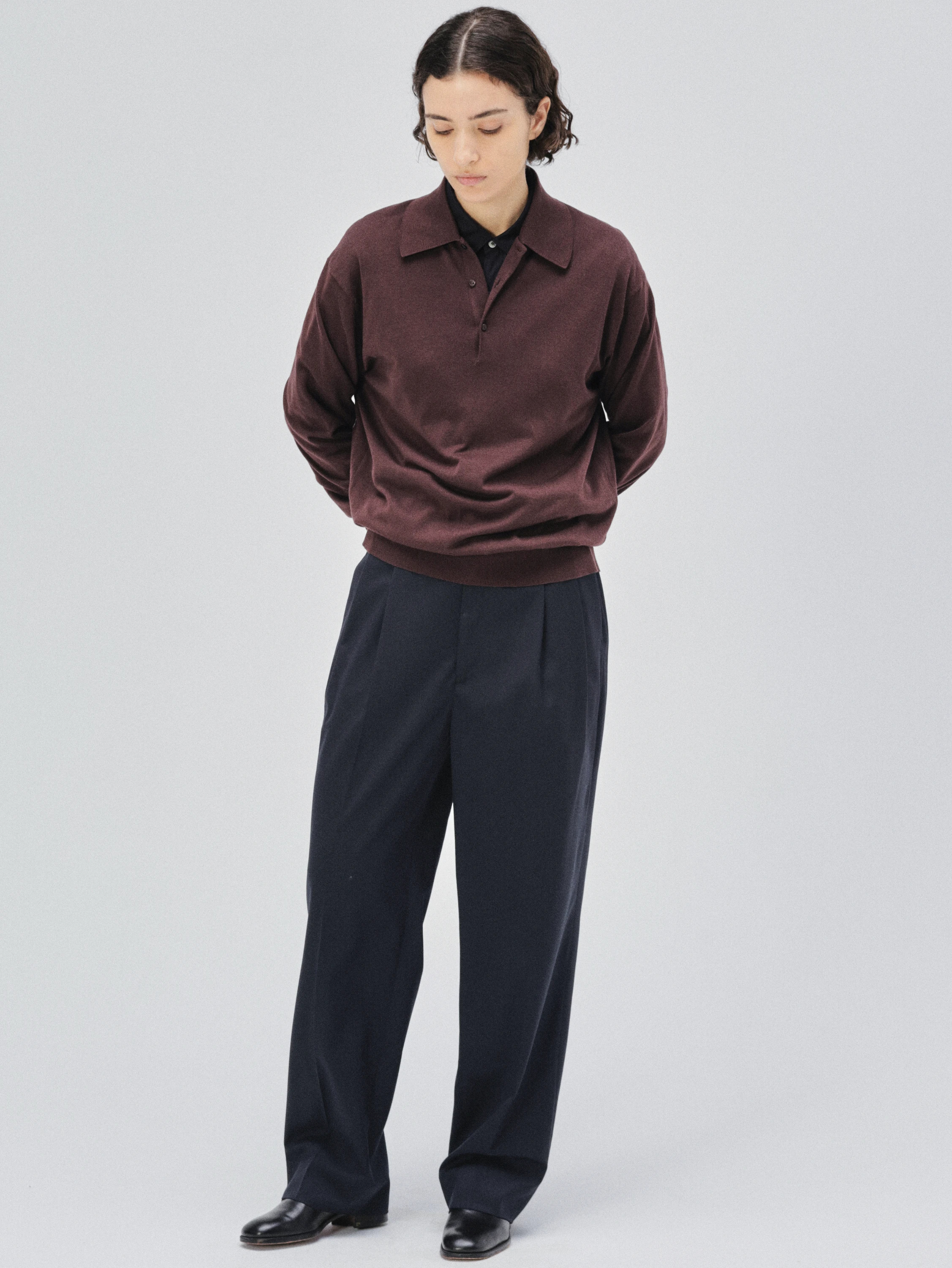 Sea Island Cotton Classic L/S Knit Poloshirt | KNIT | KAPTAIN