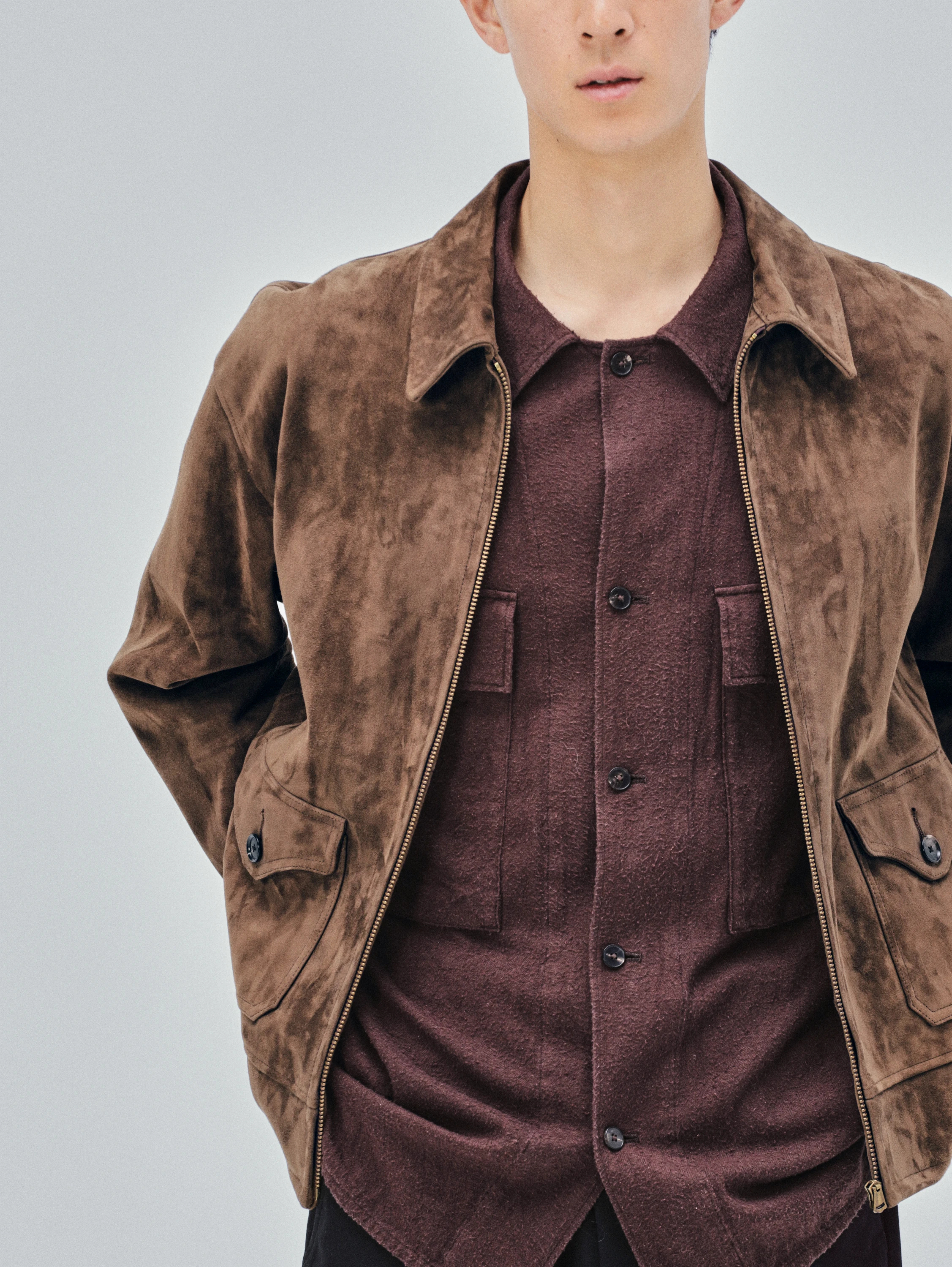Goat Suede Sports Jacket | OUTER WEAR | KAPTAIN SUNSHINE ONLINE STORE