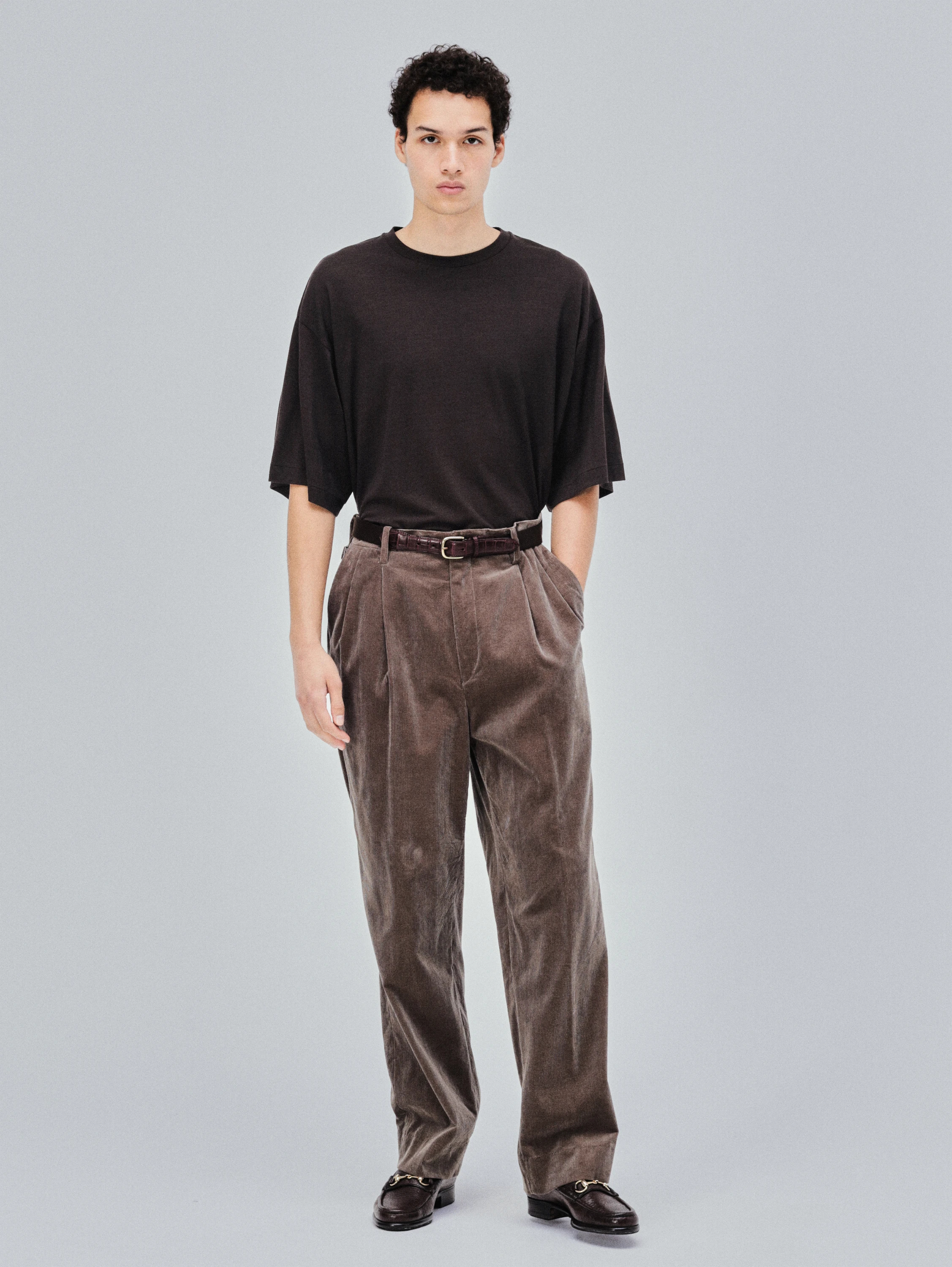 Cotton Corduroy Shoecut Slacks | BOTTOMS | KAPTAIN SUNSHINE ONLINE