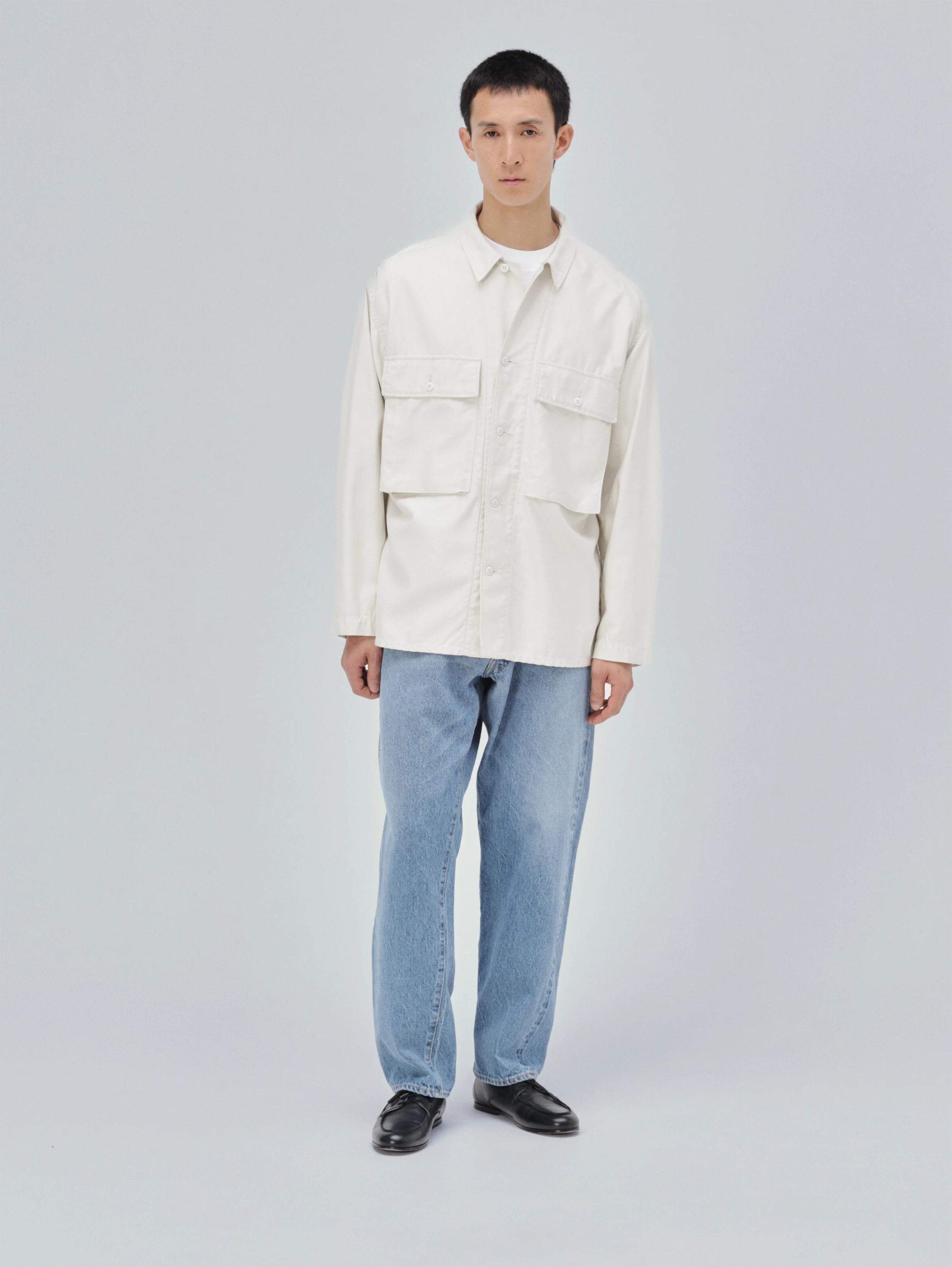 KAPTAIN SUNSHINE(キャプテンサンシャイン) |Cotton Satin Field Shirt Jacket