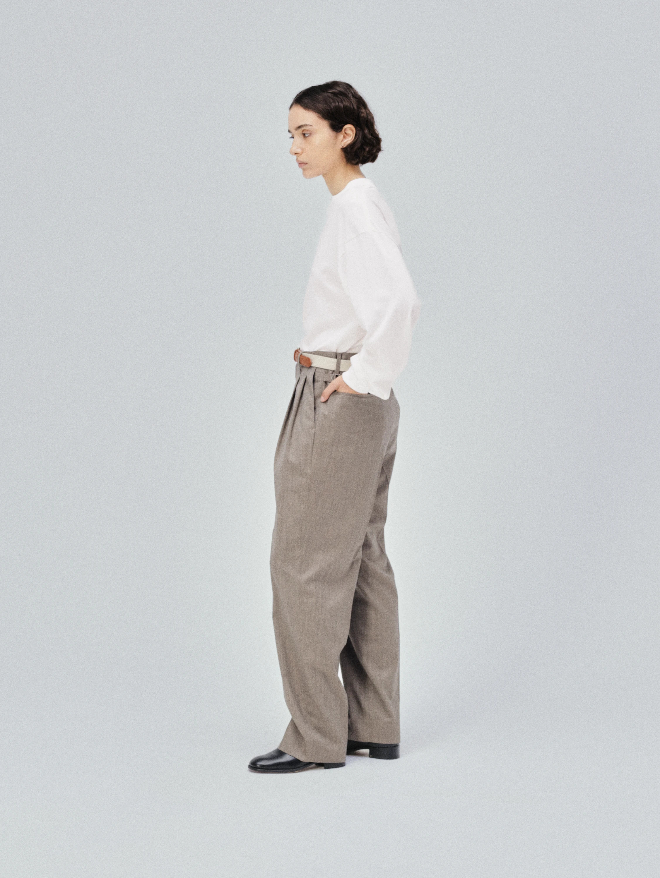 KAPTAIN SUNSHINE(キャプテンサンシャイン) |Wool Light Gabardine Shoecut Slacks