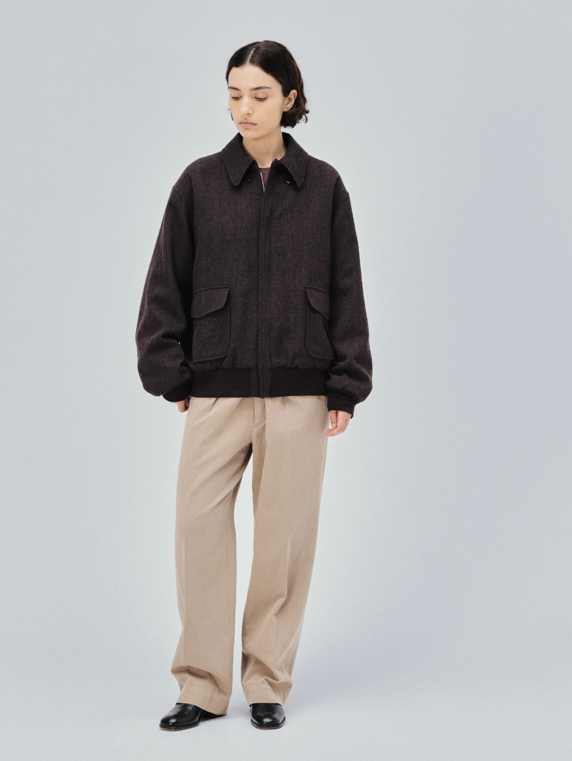 KAPTAIN SUNSHINE(キャプテンサンシャイン) |Wool Herringbone Flight Jacket