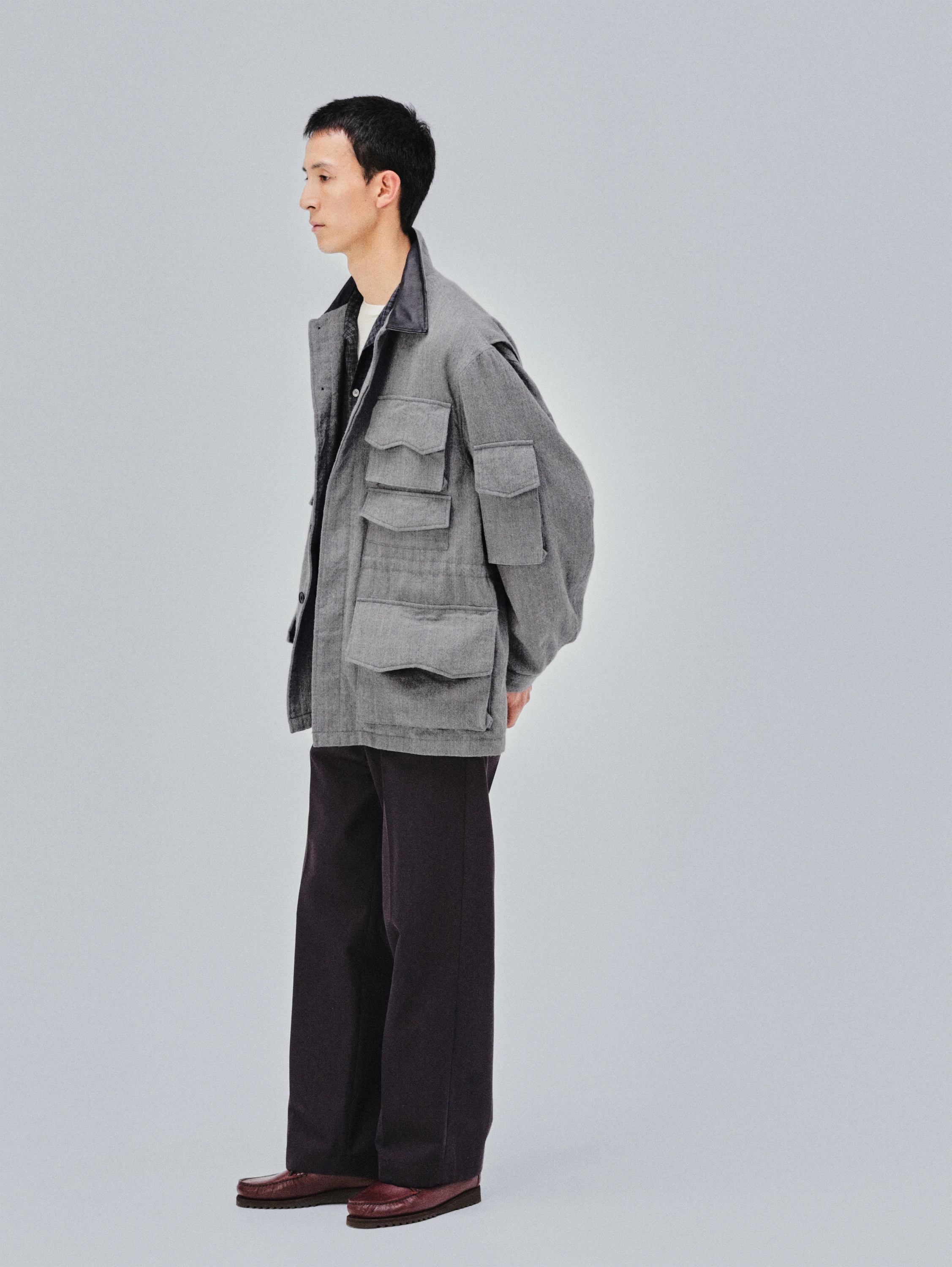 Wool Herringbone Explorer Jacket | OUTER WEAR | KAPTAIN SUNSHINE