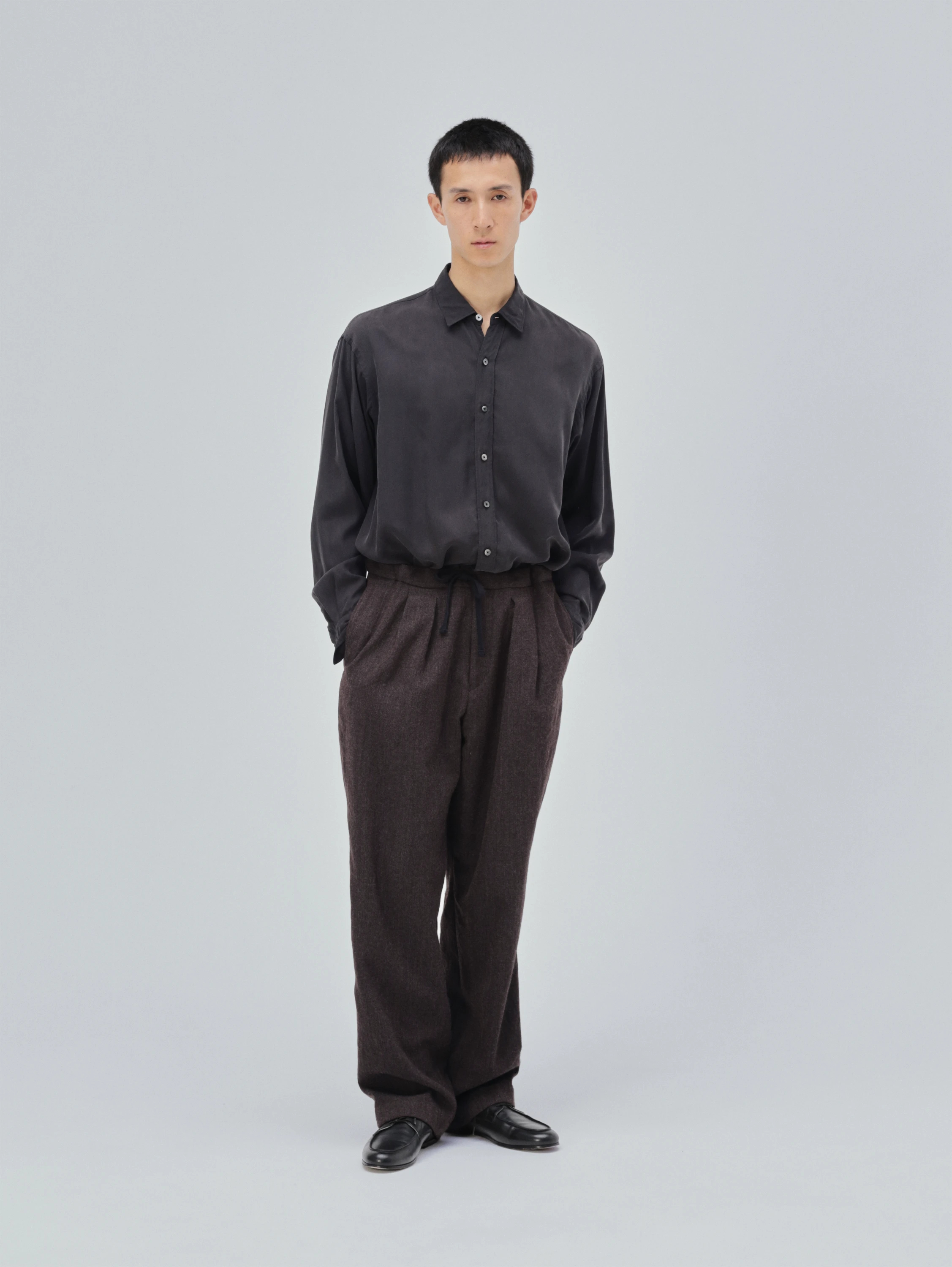 KAPTAIN SUNSHINE(キャプテンサンシャイン) |Wool Herringbone Easy Trousers