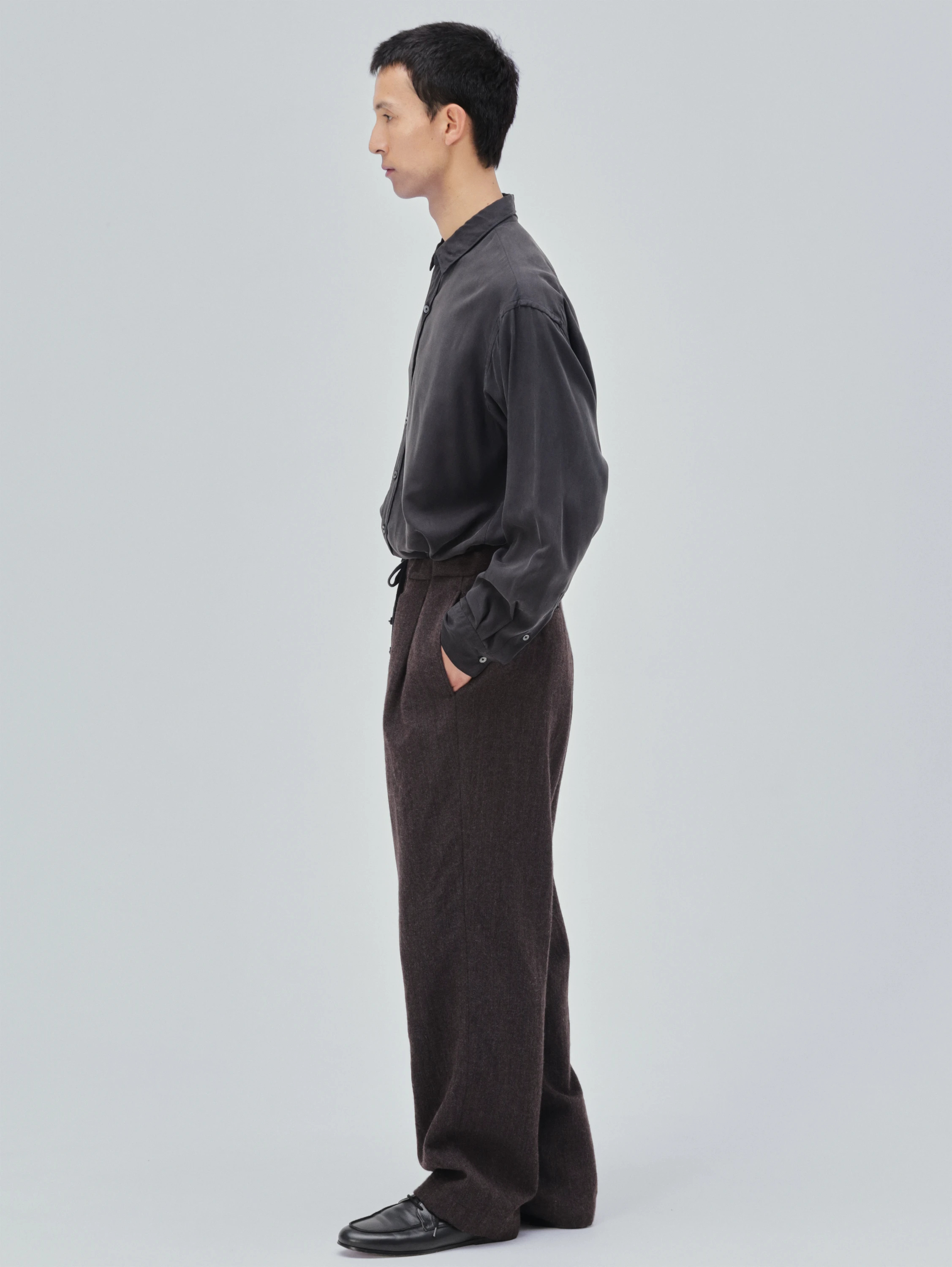 KAPTAIN SUNSHINE(キャプテンサンシャイン) |Wool Herringbone Easy Trousers