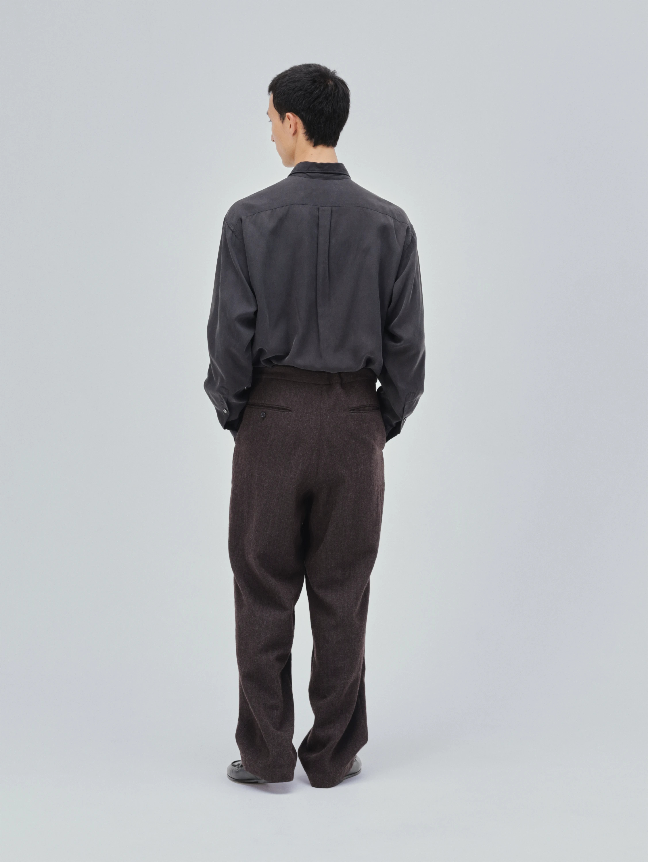 KAPTAIN SUNSHINE(キャプテンサンシャイン) |Wool Herringbone Easy Trousers