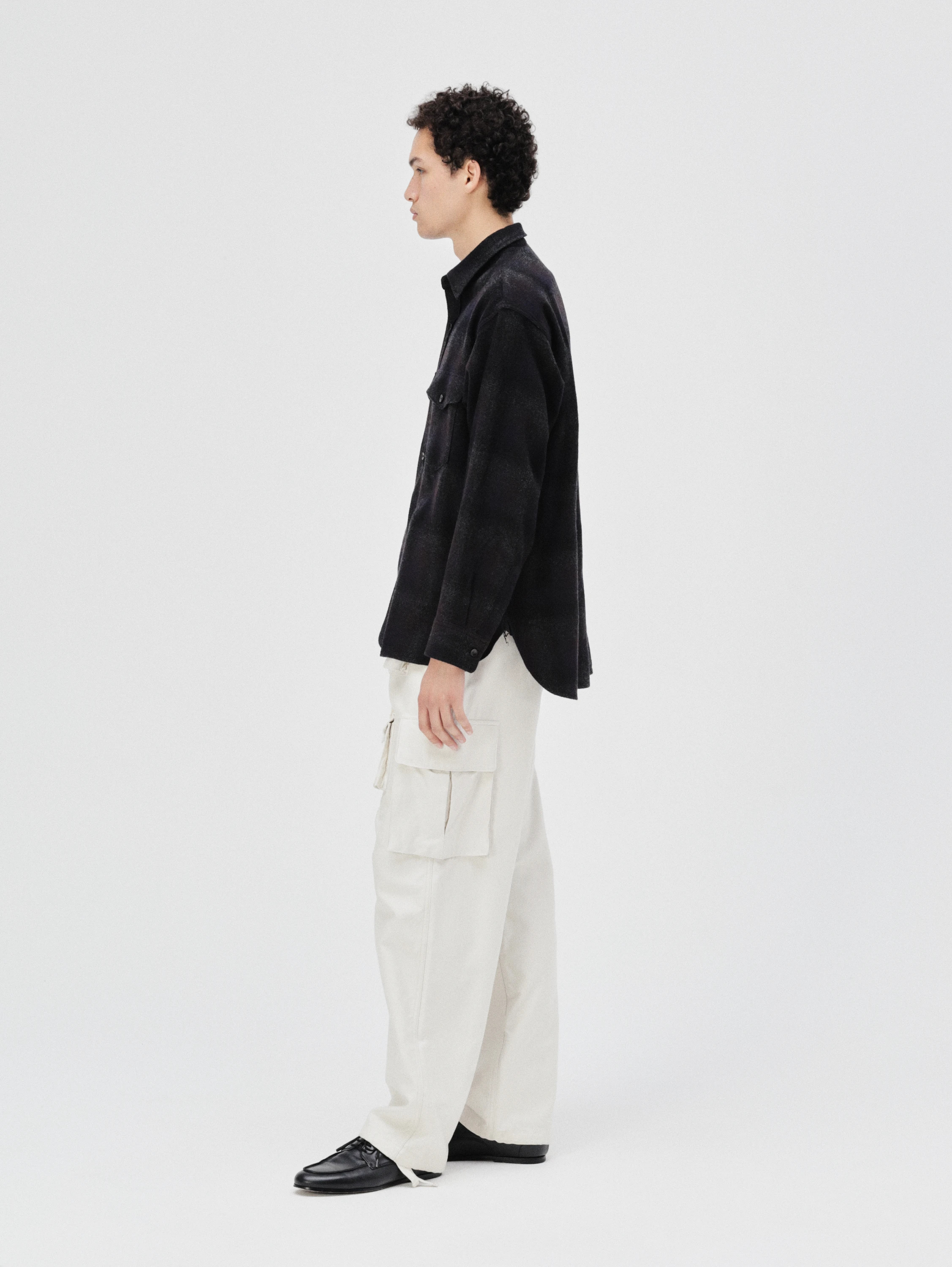 KAPTAIN SUNSHINE(キャプテンサンシャイン) |Alpaca Wool 2Pockets Shirt