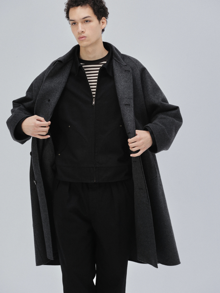 Cashmere Melton Walker Coat | OUTER WEAR | KAPTAIN SUNSHINE ONLINE