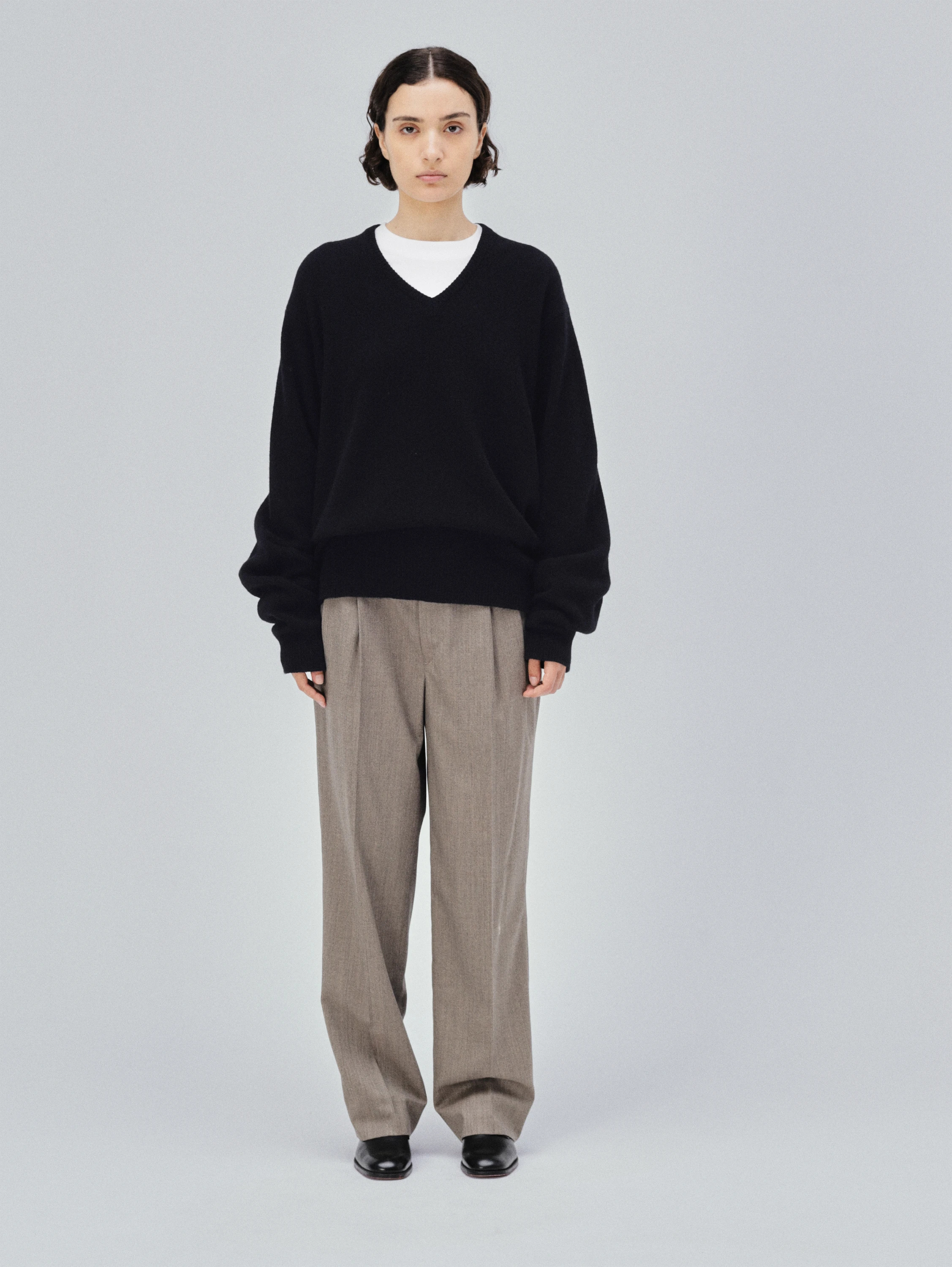 KAPTAIN SUNSHINE(キャプテンサンシャイン) |Lambswool V-neck Pullover